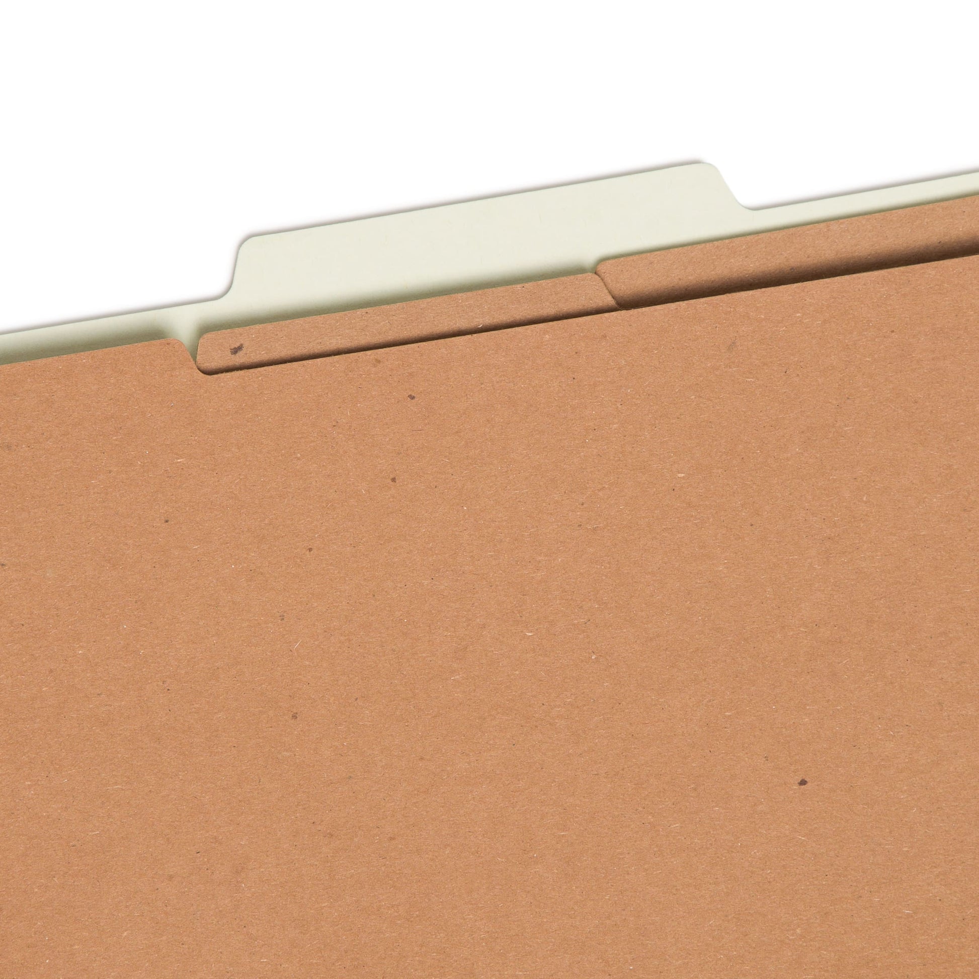 SafeSHIELD® Pressboard Classification File Folders, 3 Dividers, 3 inch Expansion, 2/5-Cut Tab, Gray/Green Color, Legal Size, Set of 10, 30086486190917