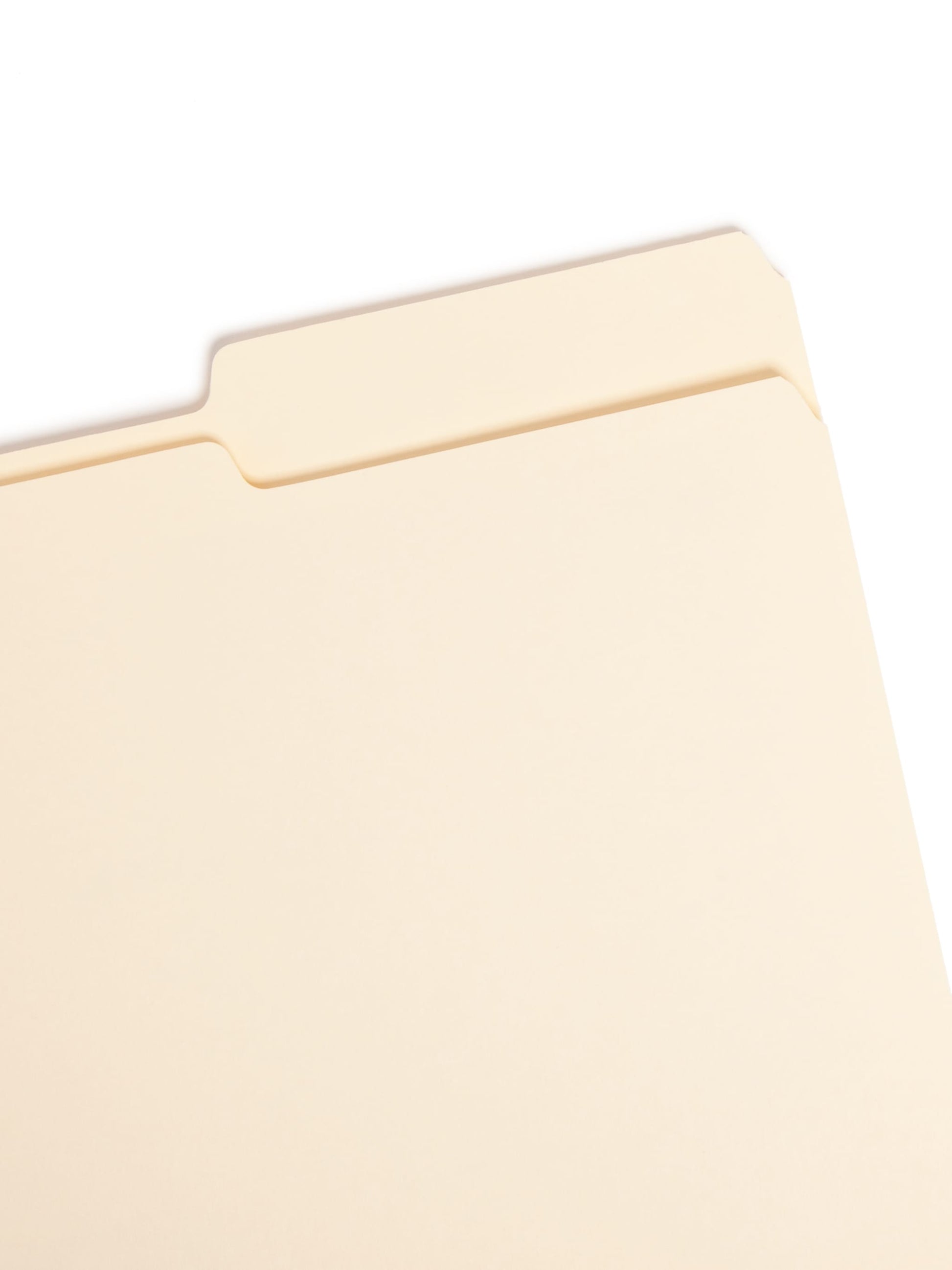 Standard File Folders, 1/3-Cut Right Tab, Manila Color, Legal Size, Set of 100, 086486153331