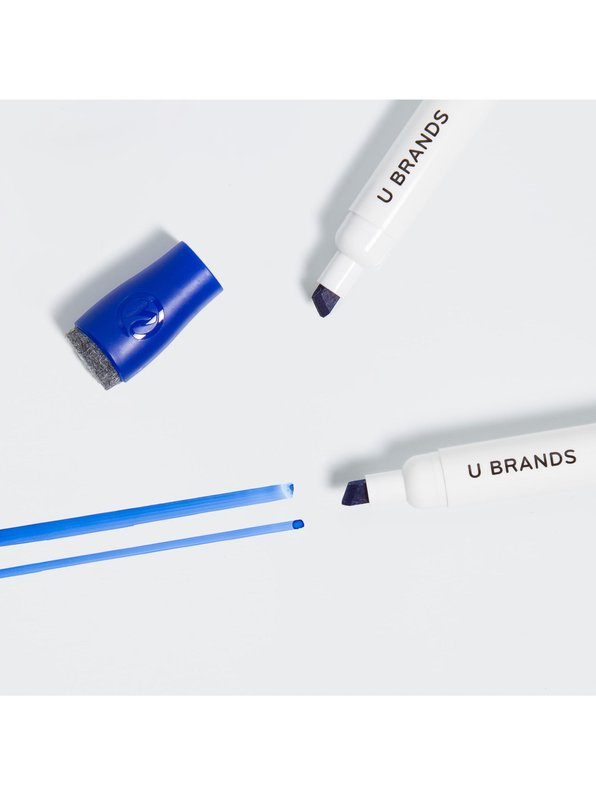Chisel Tip Dry Erase Markers, Blue, Blue, Set of 12, 817894029266