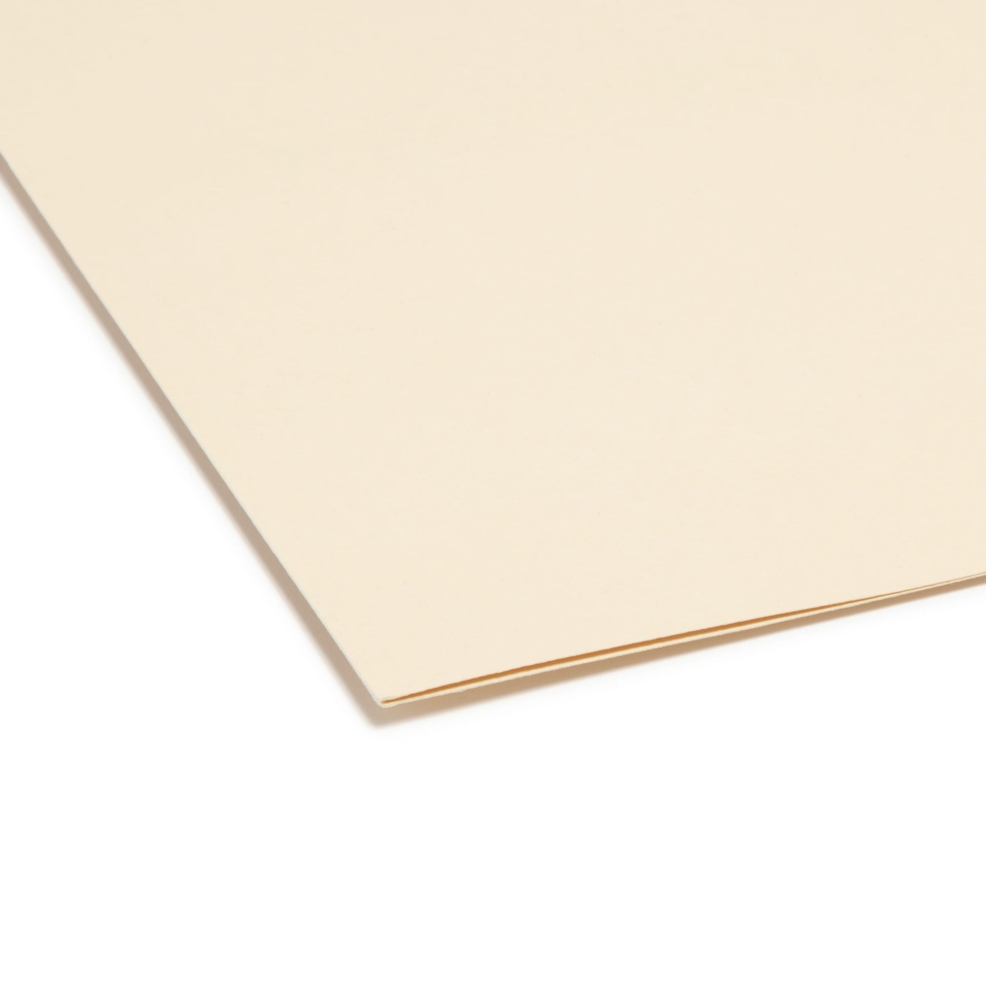 100% Recycled Reinforced Tab Fastener File Folders, Manila Color, Letter Size, Set of 100, 086486103473