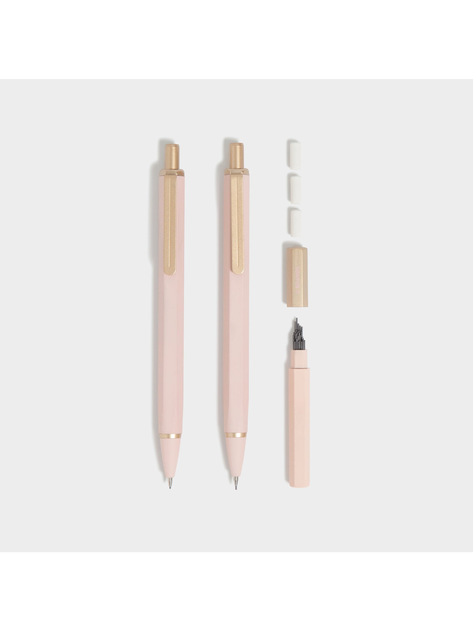 Cambria Mechanical Pencils, Blush, 5.75" x 0.47" x 0.51", Blush, 5.75" X 0.47" X 0.51" Size, Set of 2, 817894024124