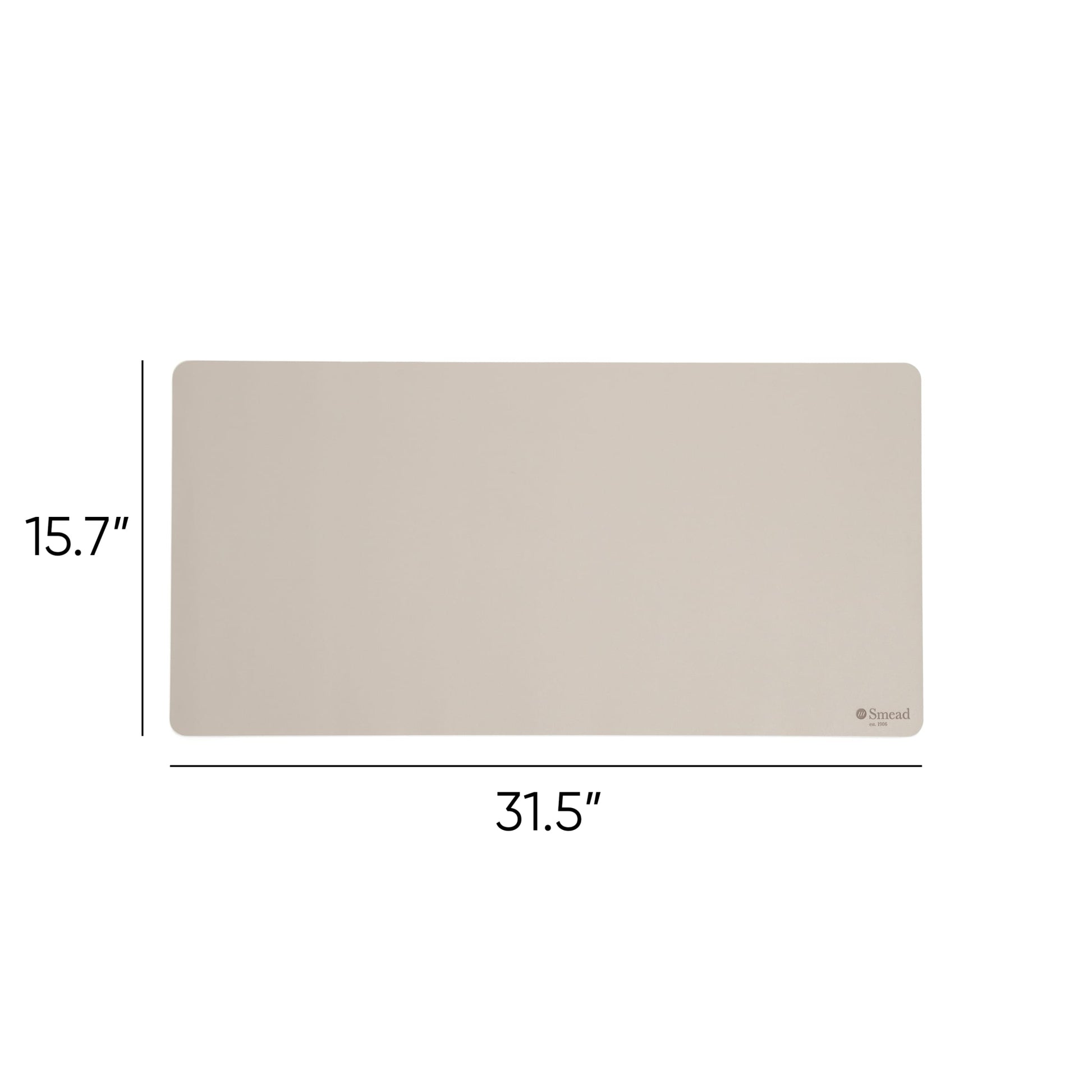 Vegan Leather Desk Pad, Sandstone Color, 31.5"X15.7" Size, Set of 1, 086486648318