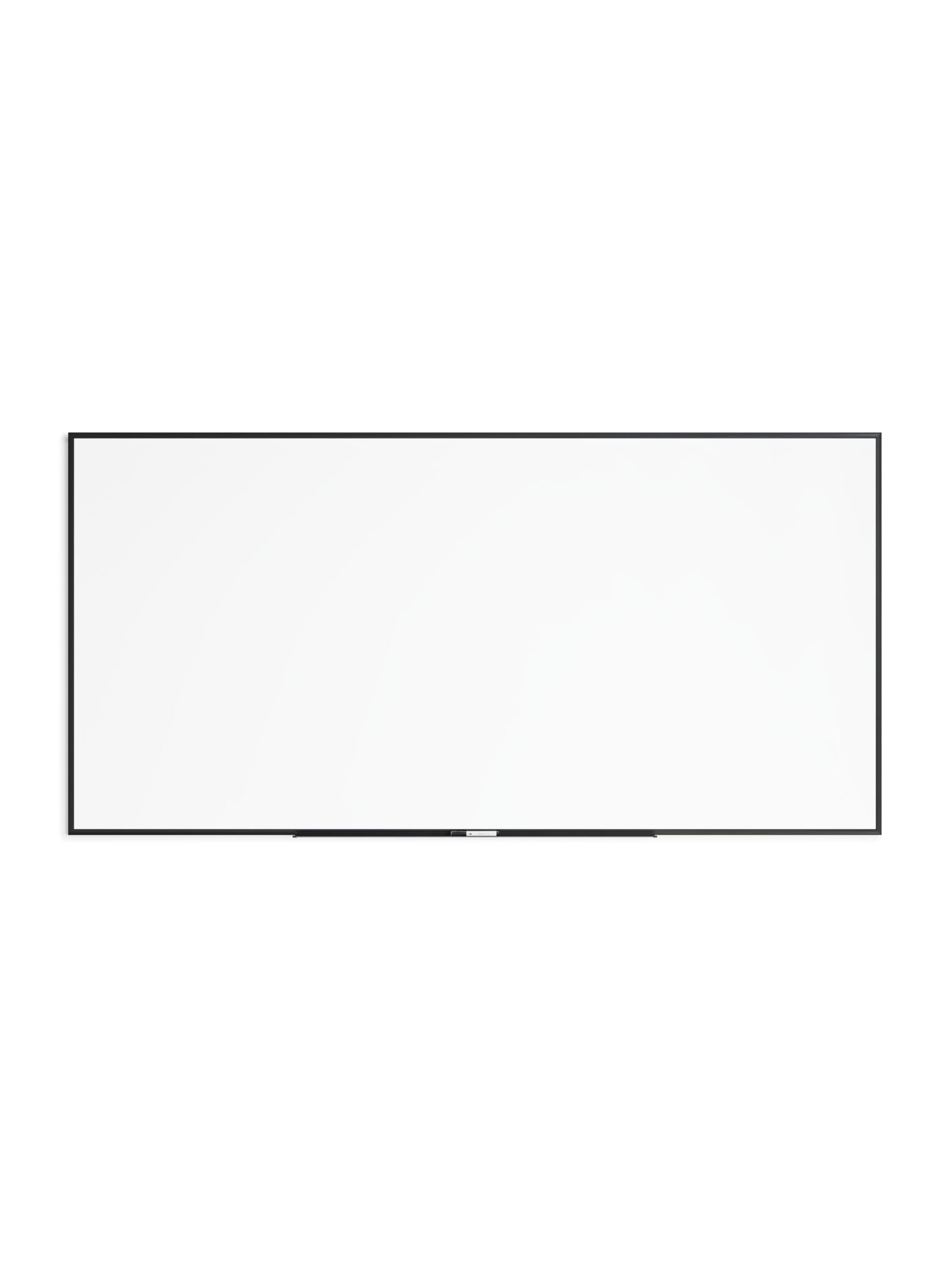 Metal Frame Dry Erase Board, Black, White, 47" x 95", 8 x 4, White, 47" X 95" Size, Set of 1, 817894028986