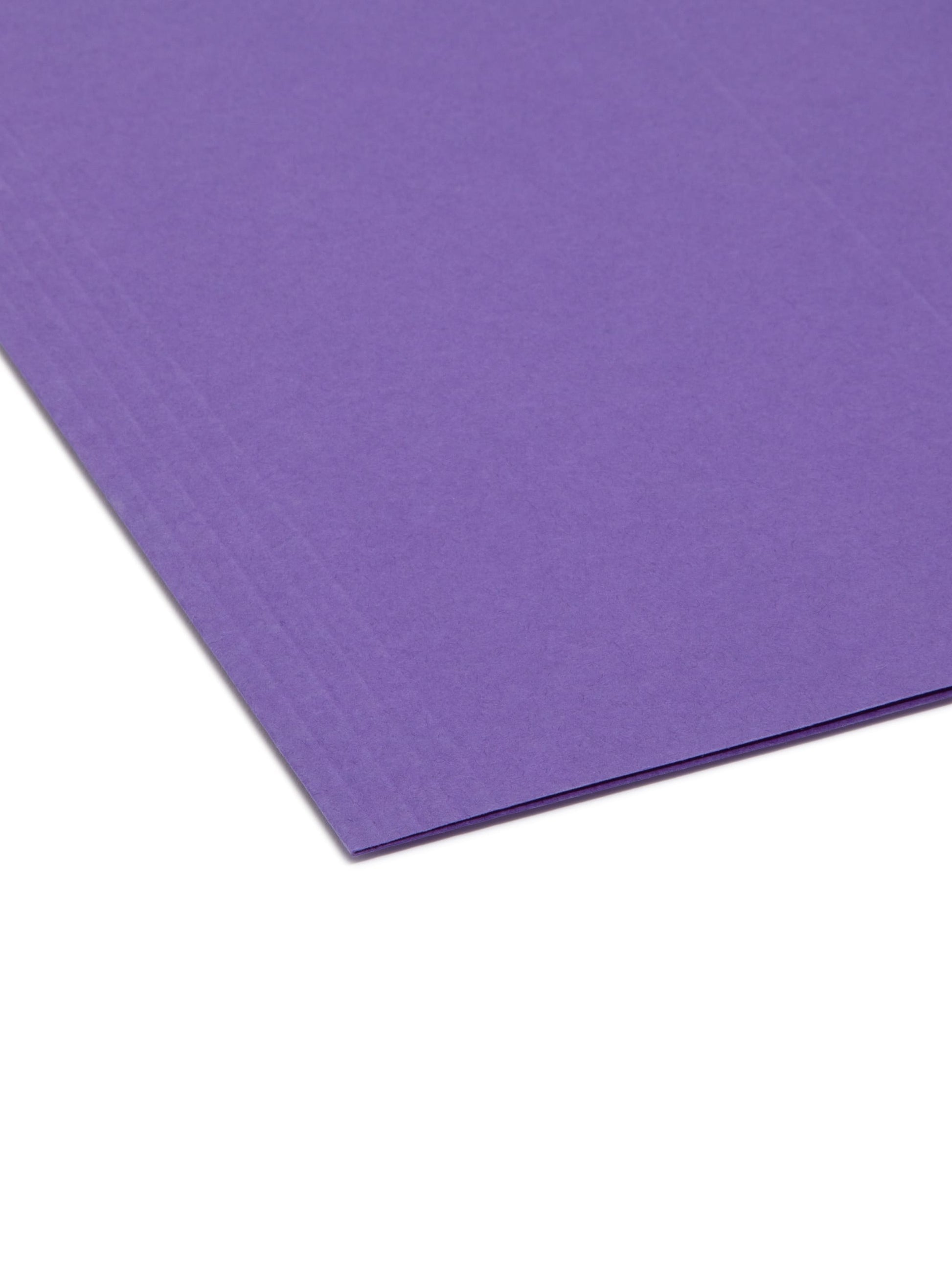 Standard Hanging File Folders with 1/3-Cut Tabs, Purple Color, Letter Size, Set of 25, 086486640237