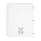 Three-Ring Binder Index Dividers, 20 Sets of 5 Dividers Each, 1/5-Cut Tabs, White Color, Letter Size, Set of 5, 30086486894150