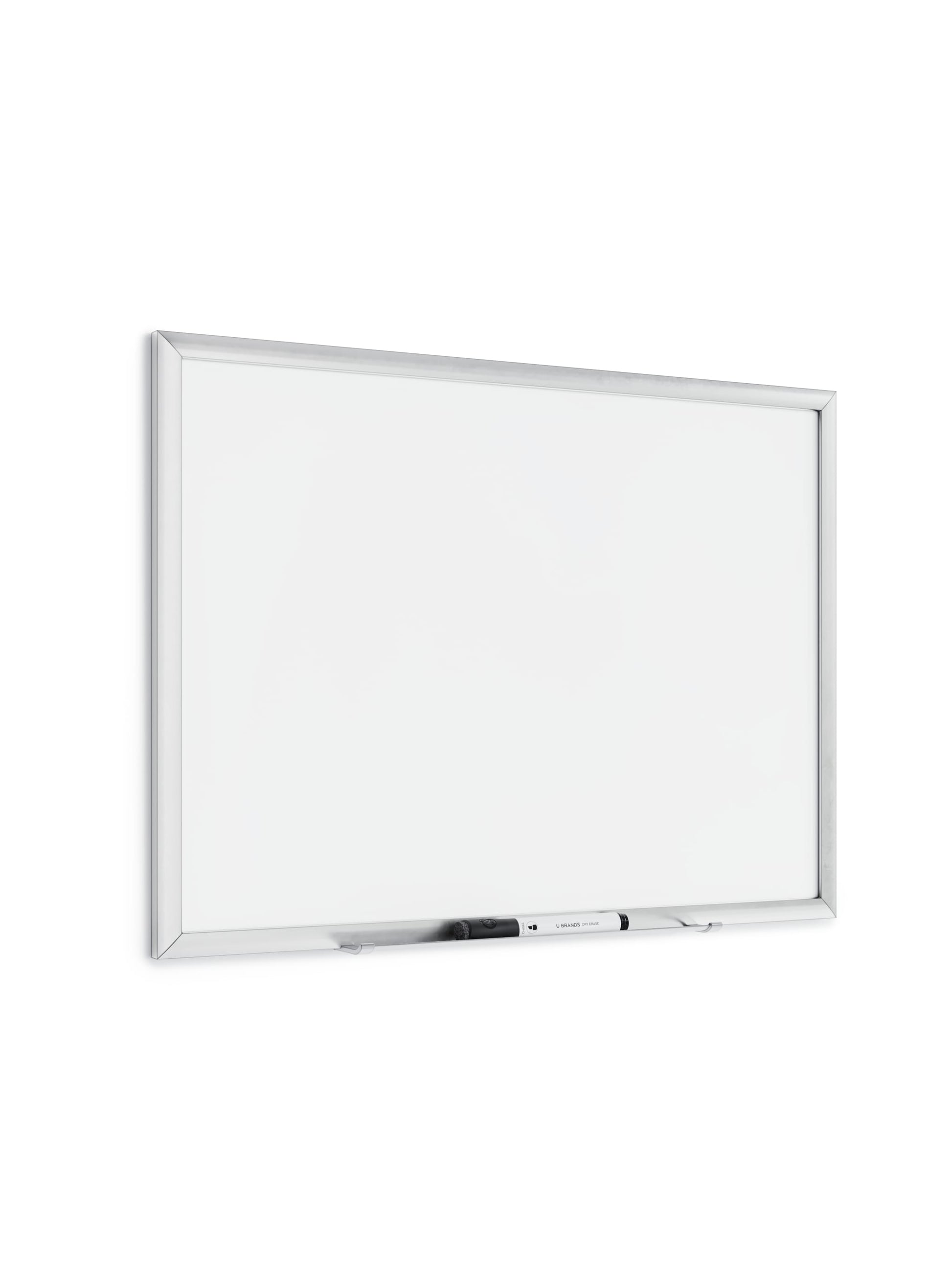 Metal Frame Dry Erase Board, Silver, White, 23" x 17", 2' or Smaller, White, 23" X 17" Size, Set of 1, 812296020705