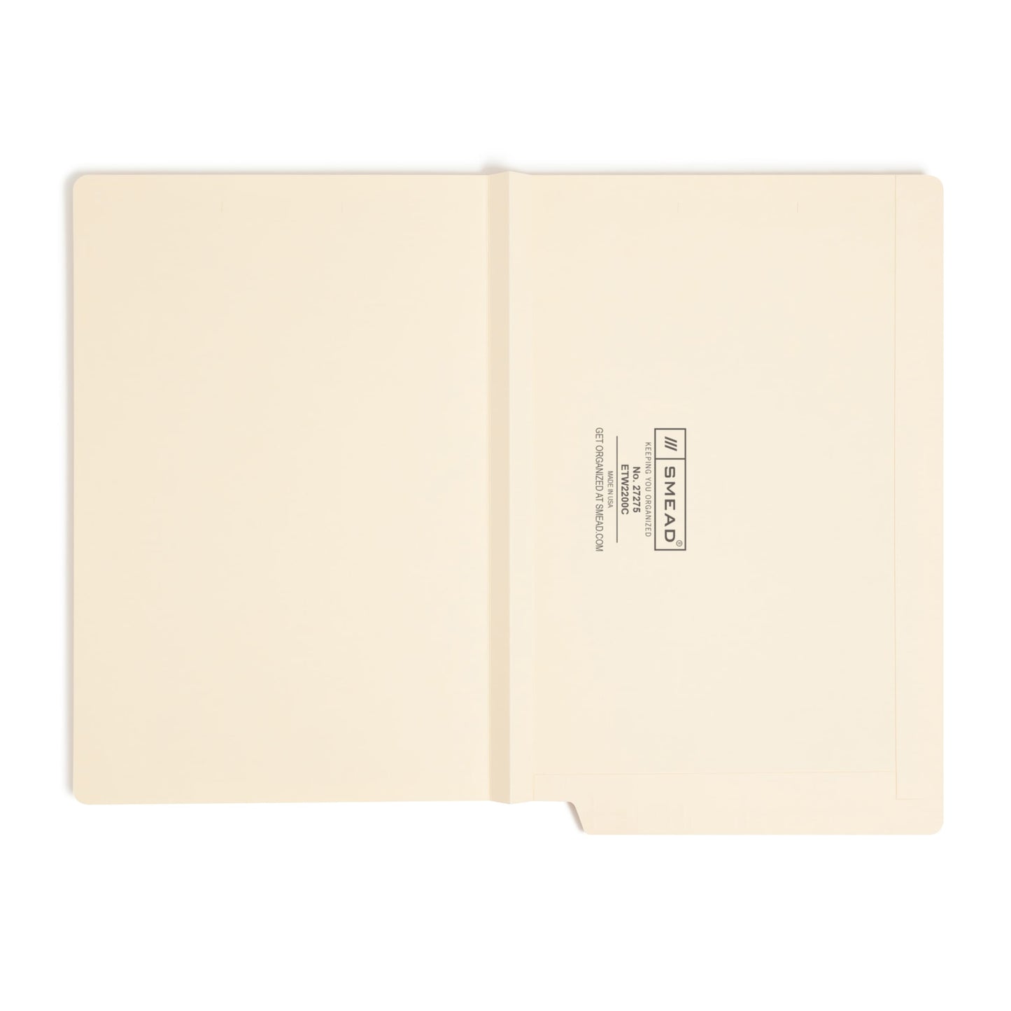 Reinforced End Tab Expanding File Folders, Straight-Cut Tab, 1-1/2 inch Expansion, Manila Color, Legal Size, Set of 50, 086486272759