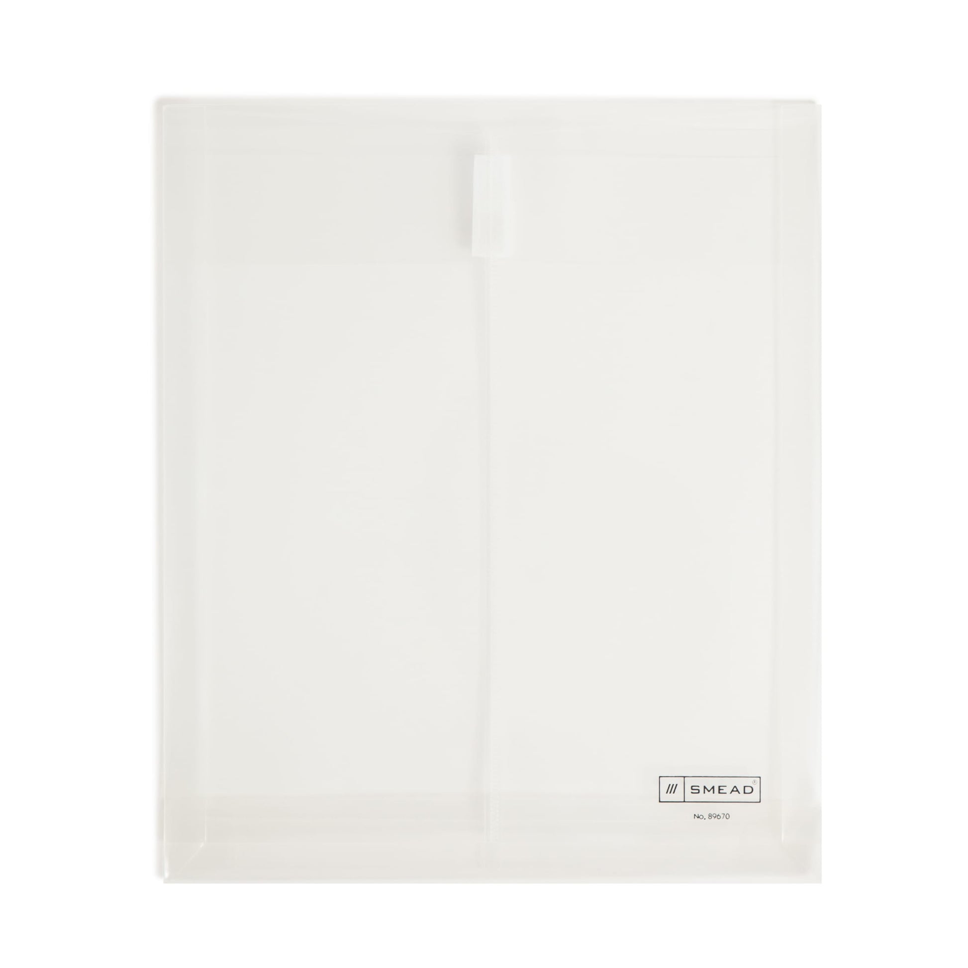 Poly Envelopes with Hook and Loop Closure, 1-1/4 Inch Expansion, Top Load, Clear Color, Letter Size, Set of 5, 086486896702