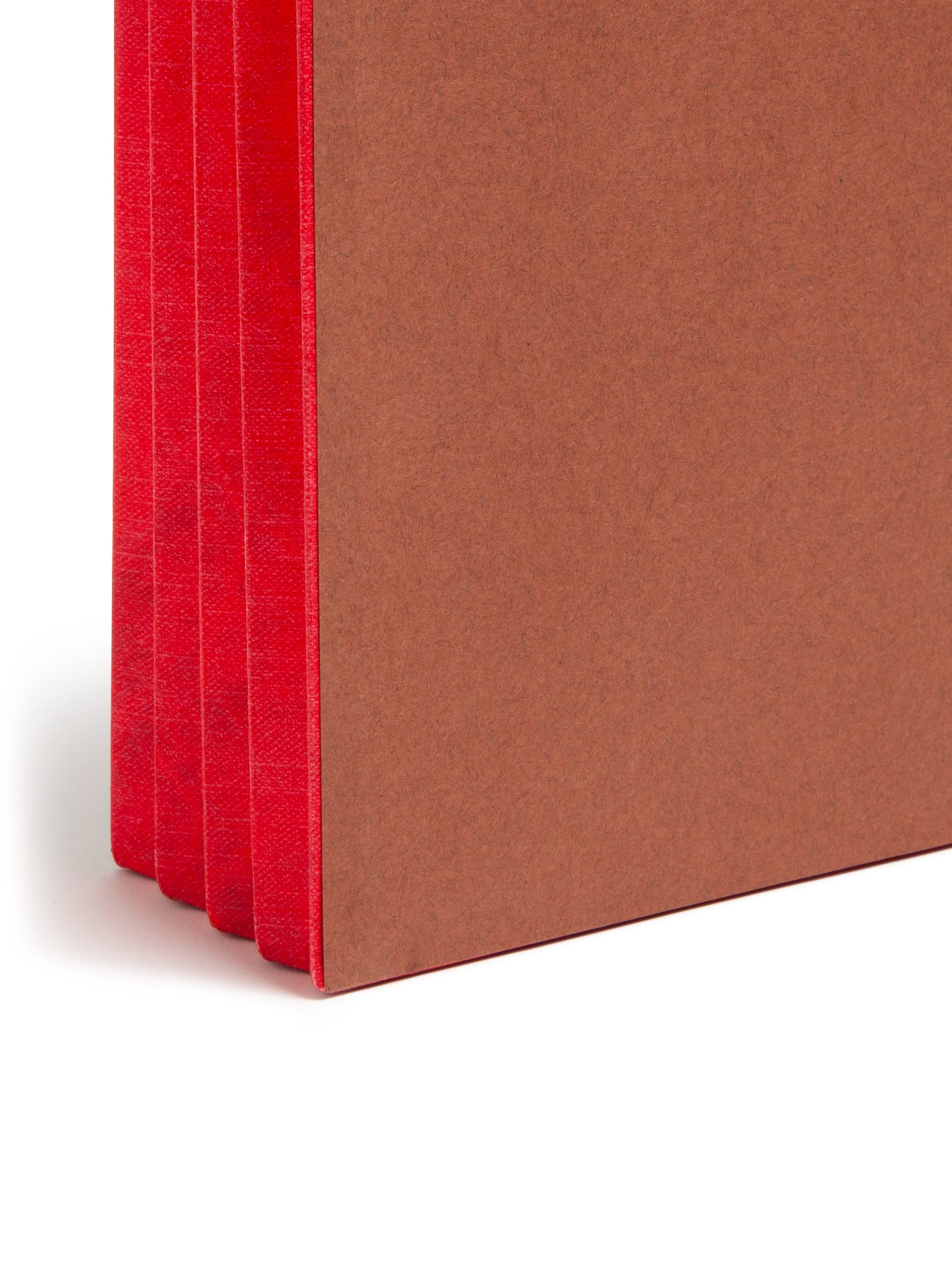 Reinforced End Tab File Pockets, Straight-Cut Tab, 3-1/2 inch Expansion, Red Color, Extra Wide Letter Size, Set of 10, 30086486736863