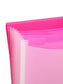 Poly Expanding Files with Flap, 6 Pockets, Wave Pattern, Pink Color, Letter Size, Set of 1, 086486708746