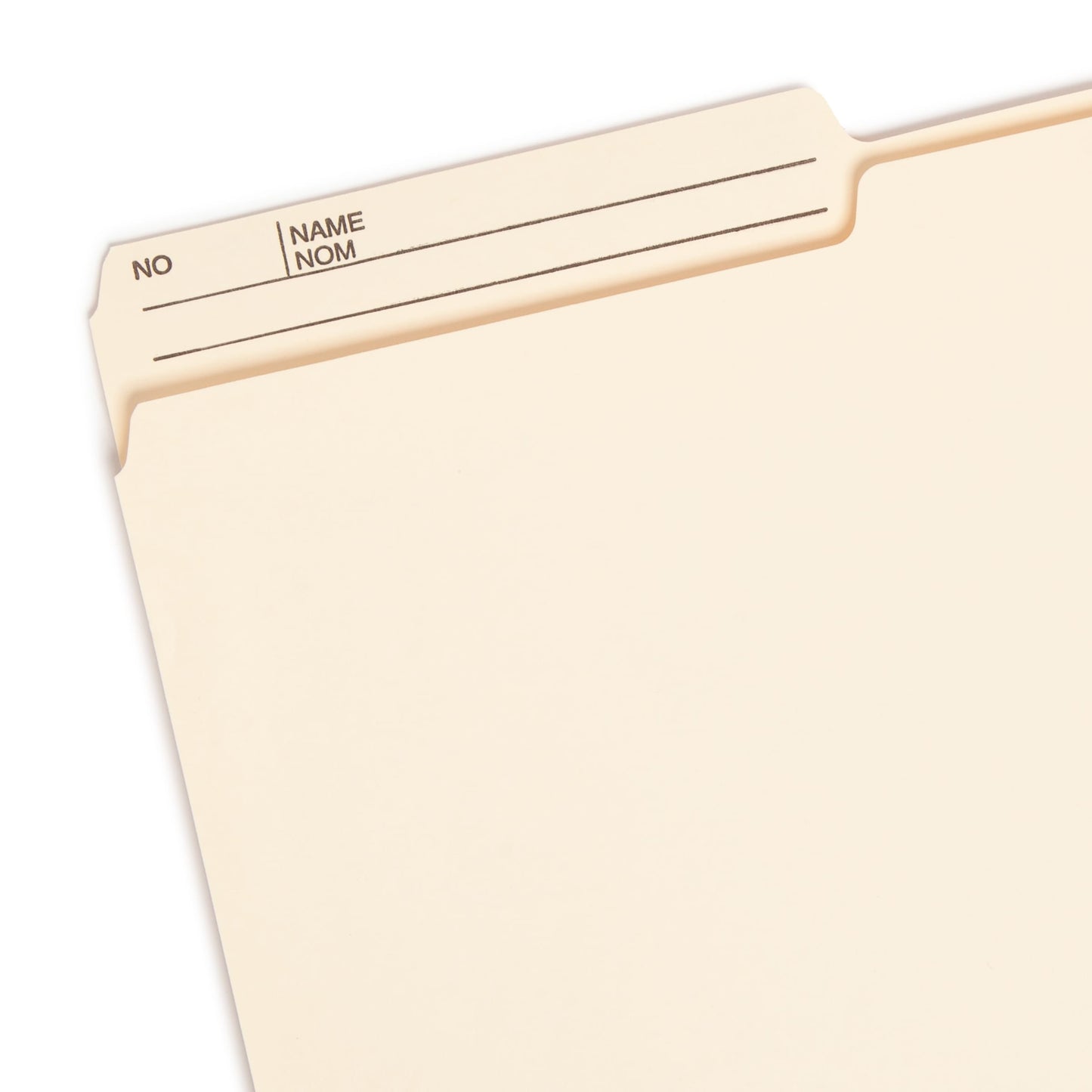 WaterShed®/CutLess® Reversible Printed Tab File Folders, Manila Color, Letter Size, Set of 100, 086486103909