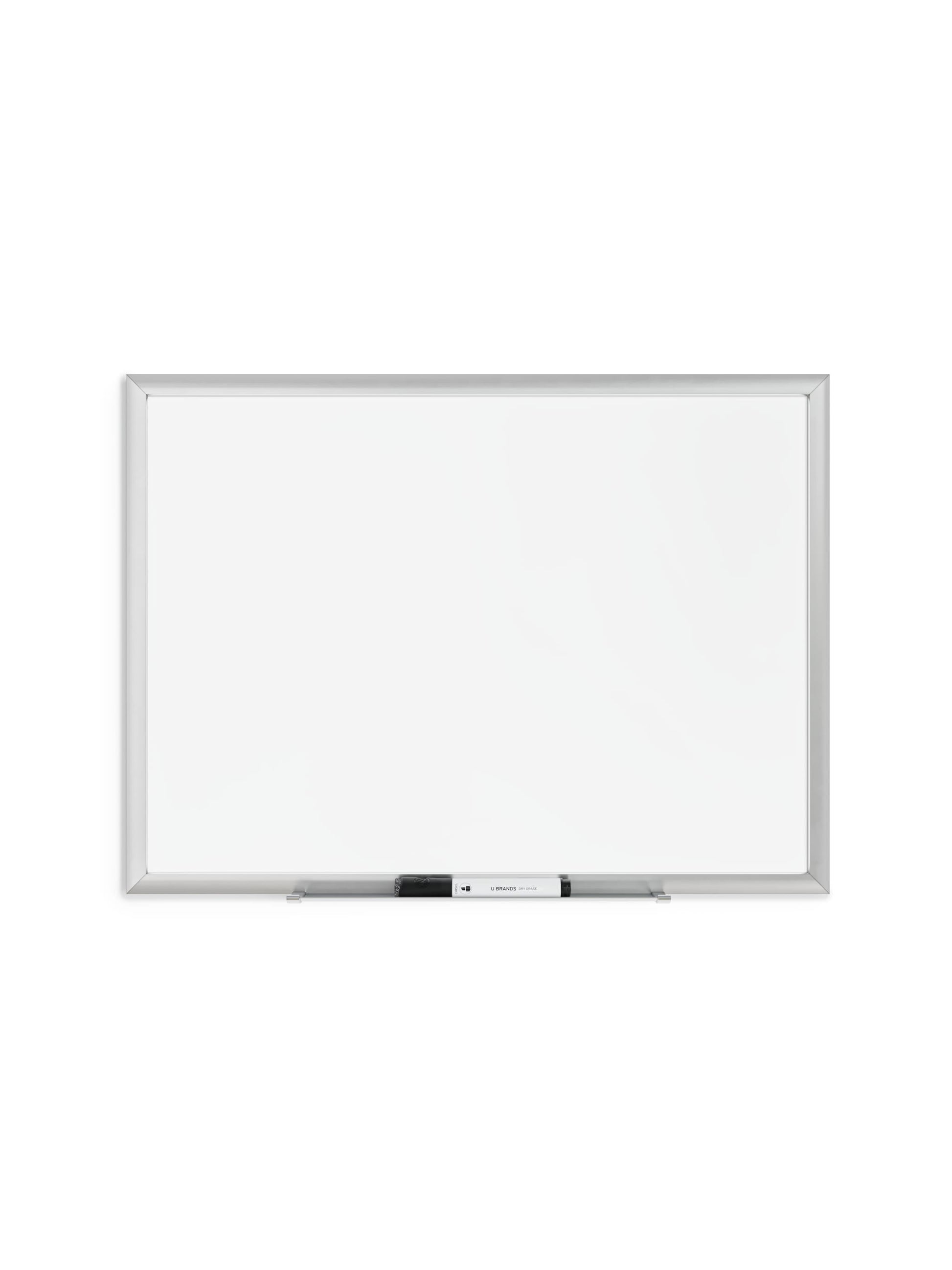 Metal Frame Dry Erase Board, Silver, White, 23" x 17", 2' or Smaller, White, 23" X 17" Size, Set of 1, 812296020705