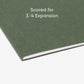 Standard Hanging File Folders with 1/5-Cut Tabs, Standard Green Color, Legal Size, Set of 25, 086486641555