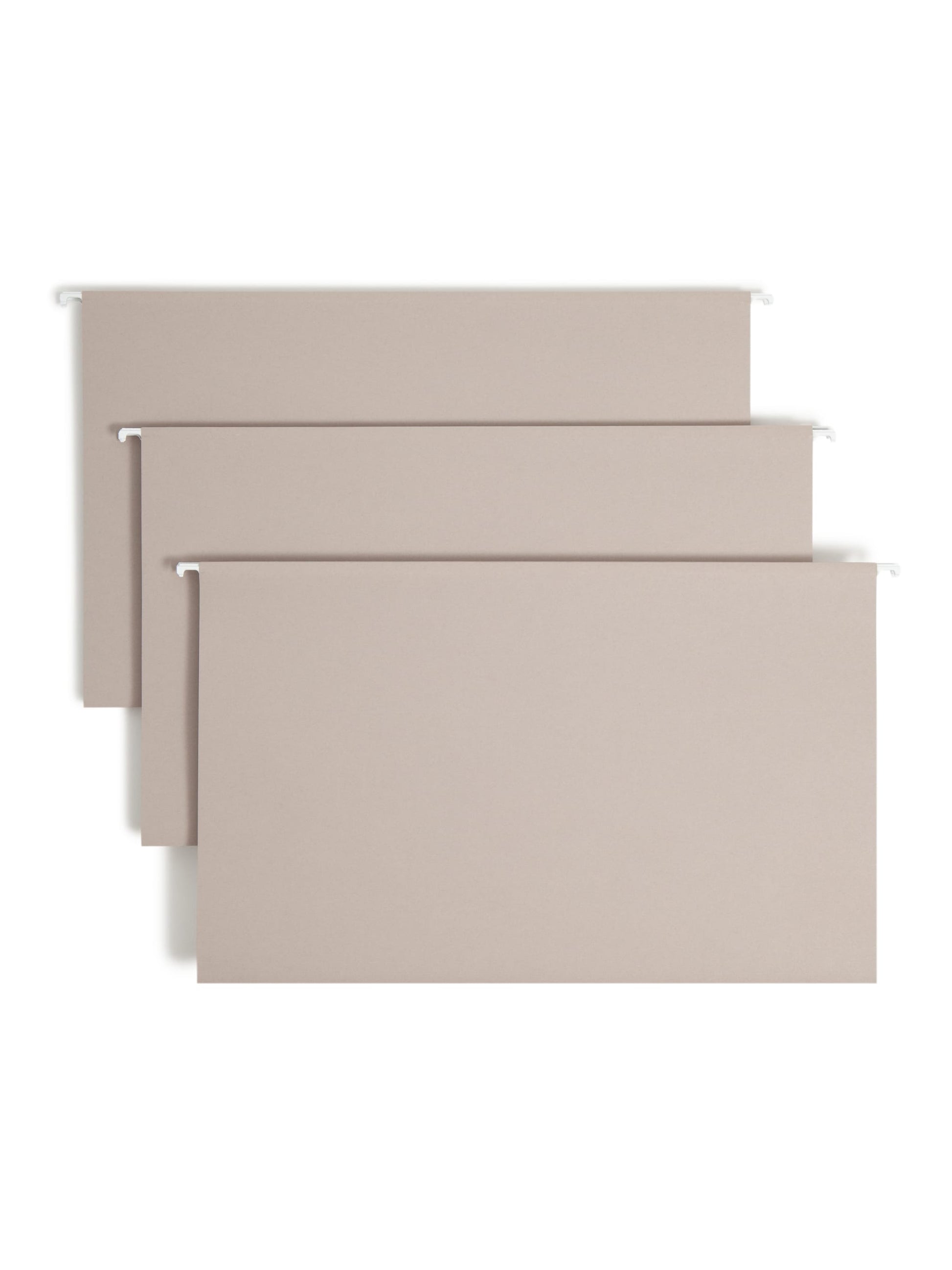 TUFF® Hanging File Folders with Easy Slide® Tabs, Gray Color, Legal Size, Set of 1, 086486640930