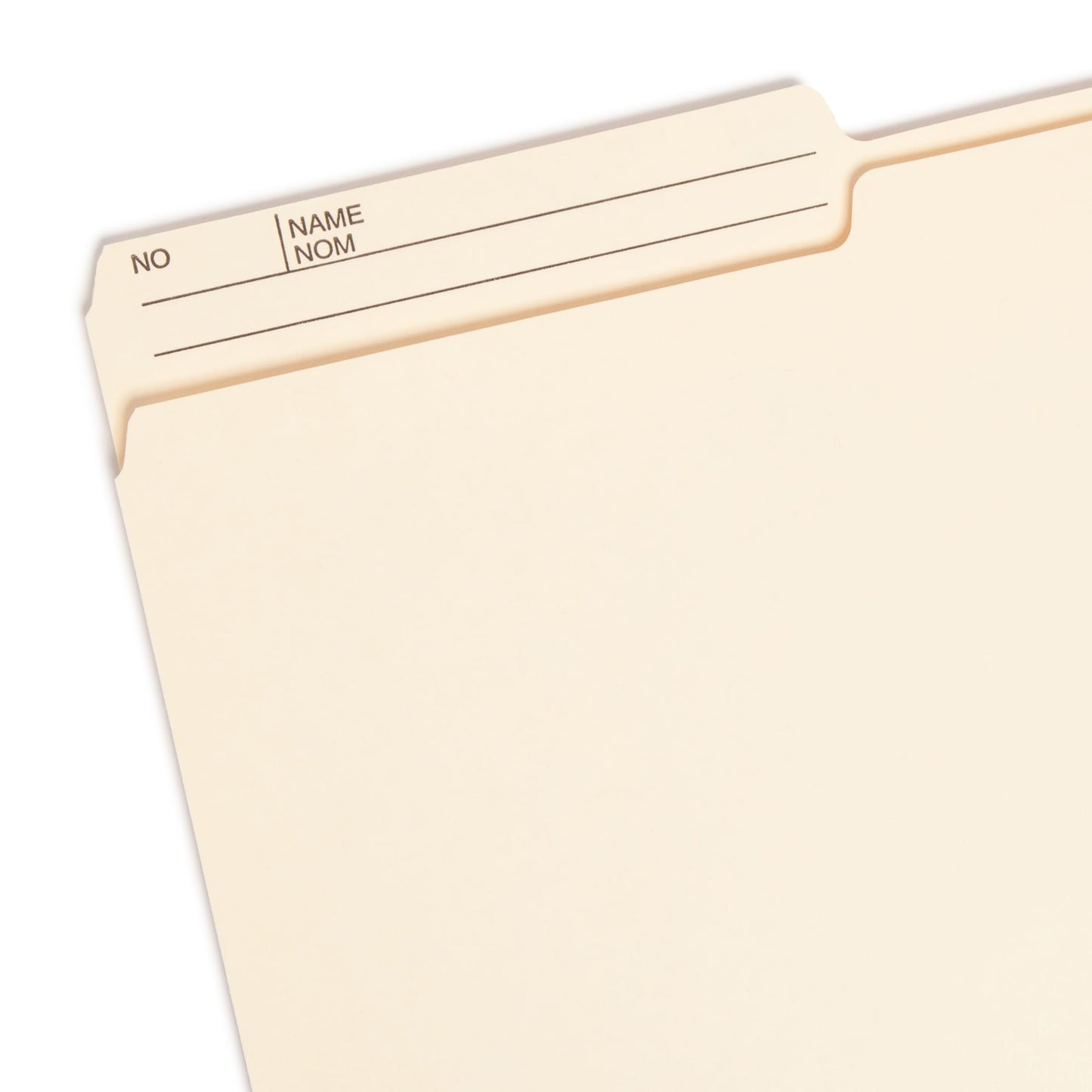 Heavyweight Reversible Printed Tab File Folders, Manila Color, Letter Size, Set of 100, 086486104456