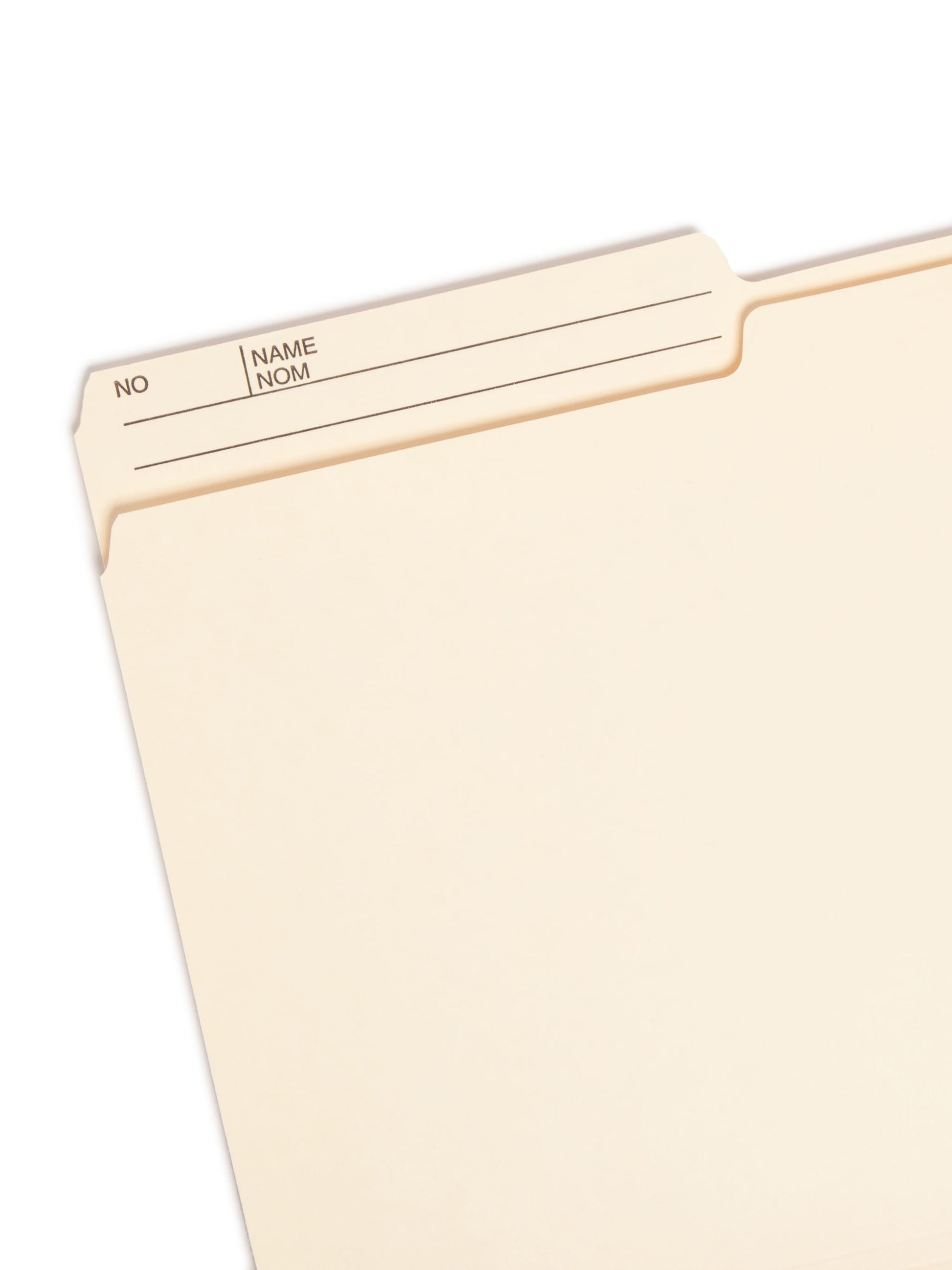 Heavyweight Reversible Printed Tab File Folders, Manila Color, Letter Size, 086486104456