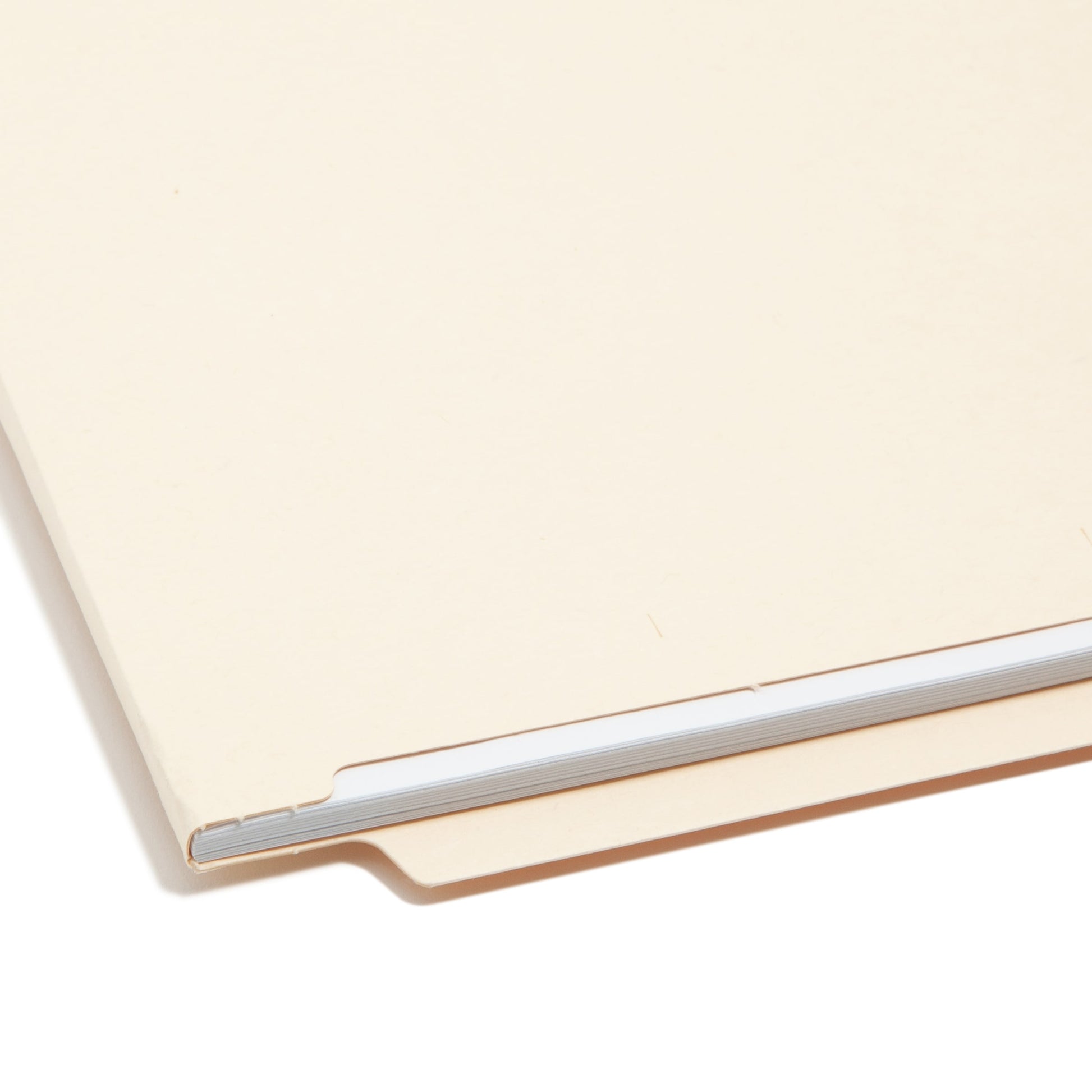 Shelf-Master® Reinforced End Tab Fastener File Folders, Straight-Cut Tab, 2 Fasteners, Bi-lingual, Manila Color, Letter Size, Set of 50, 086486246002