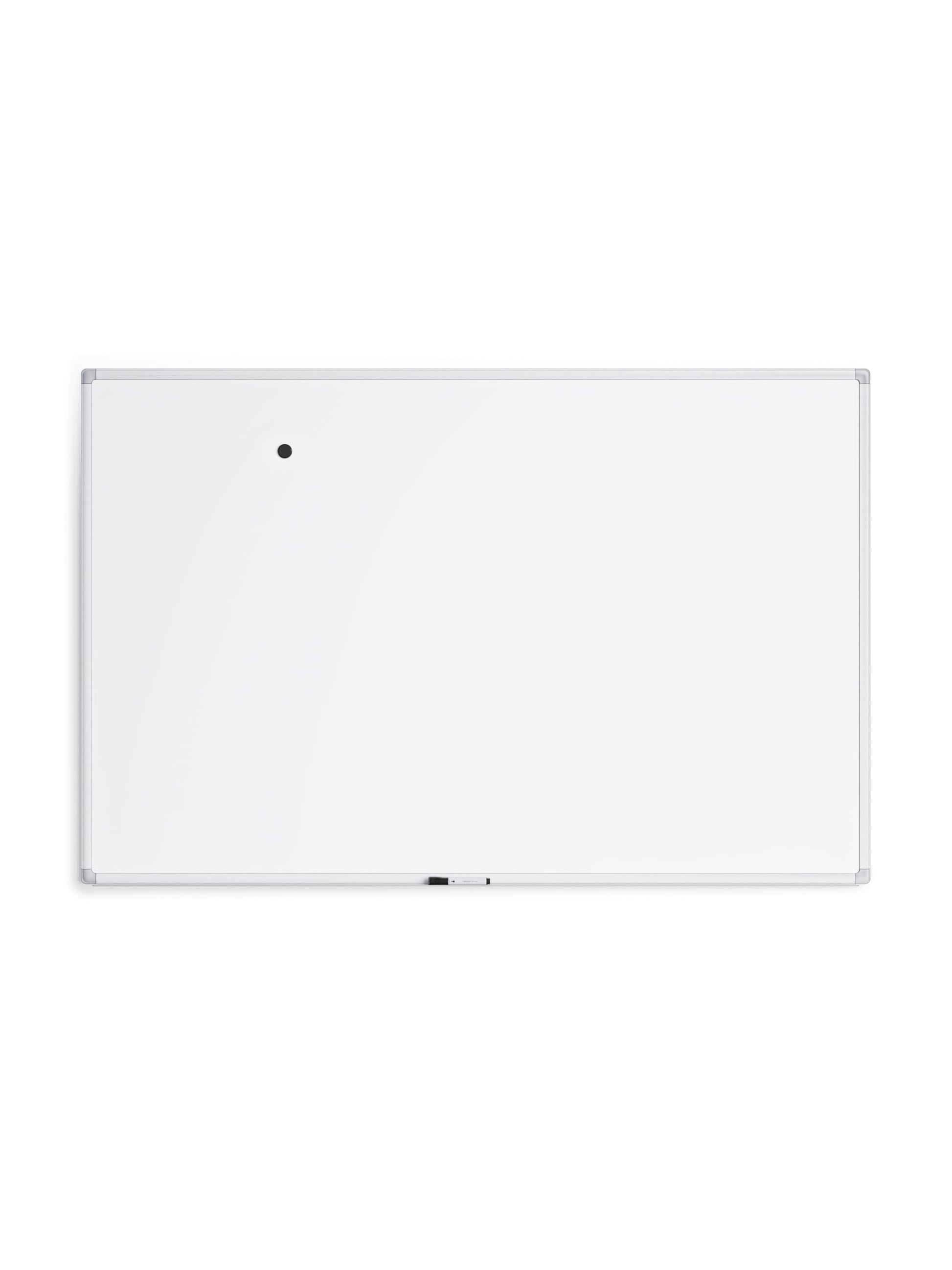 Metal Frame Magnetic Porcelain Dry Erase Board, White, White, 72" x 47", 6 x 4, White, 72" X 47" Size, Set of 1, 843463149011