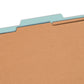 Pressboard Classification File Folders, 2 Dividers, 2 inch Expansion, Blue Color, Legal Size, Set of 10, 30086486190214