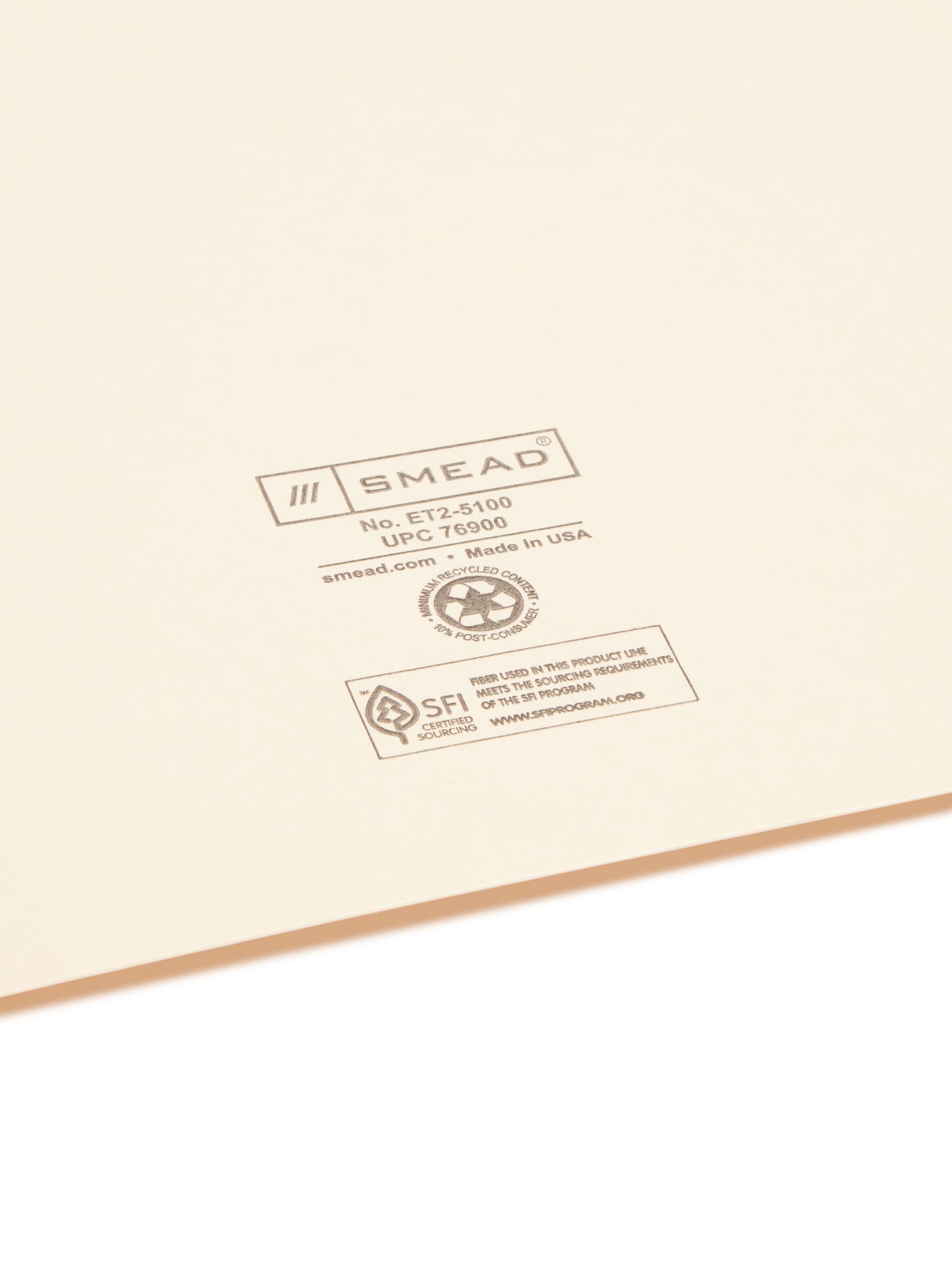 End Tab Dental-Style File Jacket, Straight-Cut Tab, Manila Color, Letter Size, Set of 0, 30086486769007