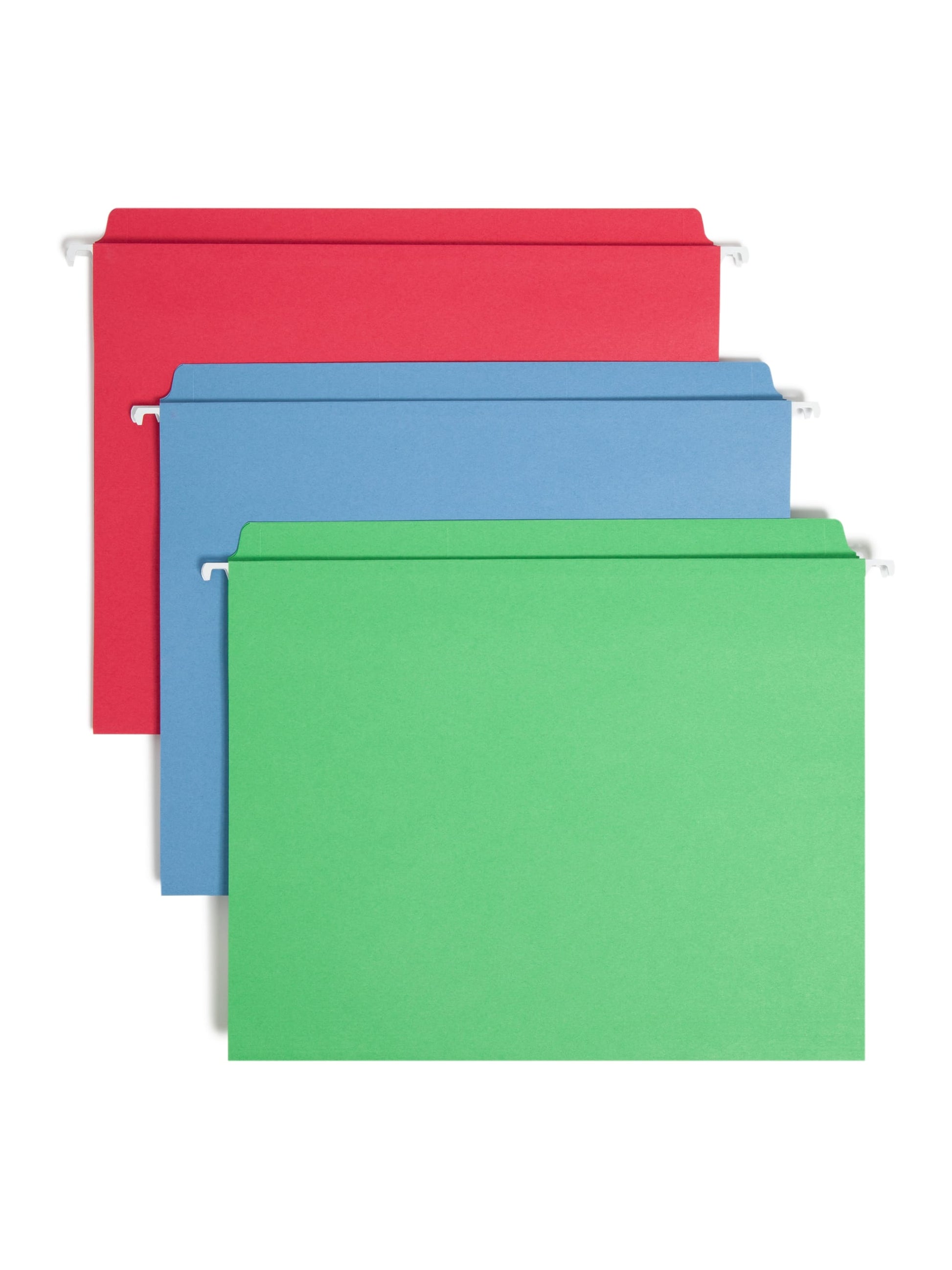 FasTab® Hanging File Folders, Straight-Cut Tab, Assorted Colors Color, Letter Size, Set of 1, 086486641005