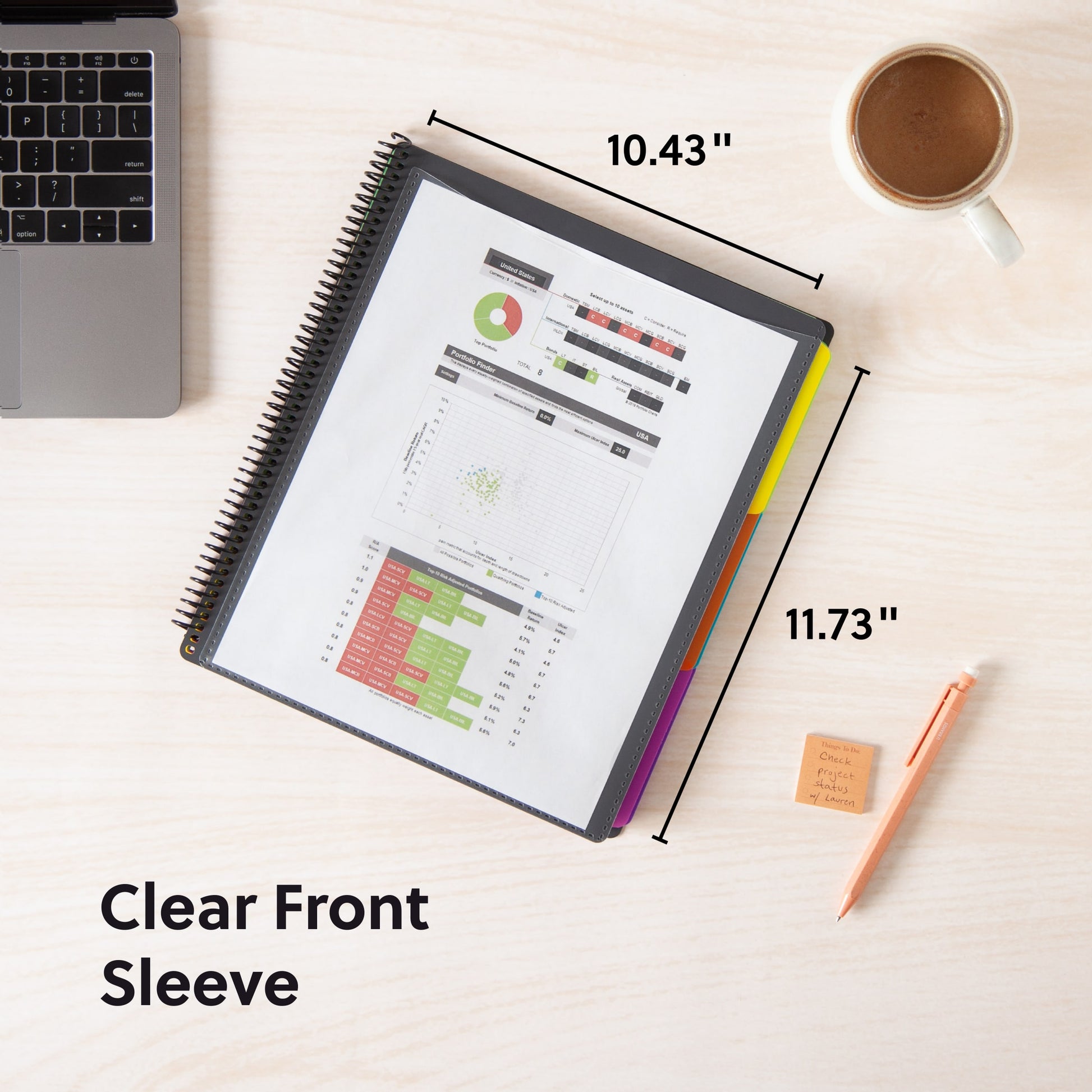 Poly Project Organizers, 12 Pockets, 1/3-Cut Tab, Gray Color, Letter Size, Set of 1, 086486892070