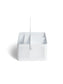 Perf Metal Desktop Caddy, Modern Perforated, White, White, Set of 1, 843463157207