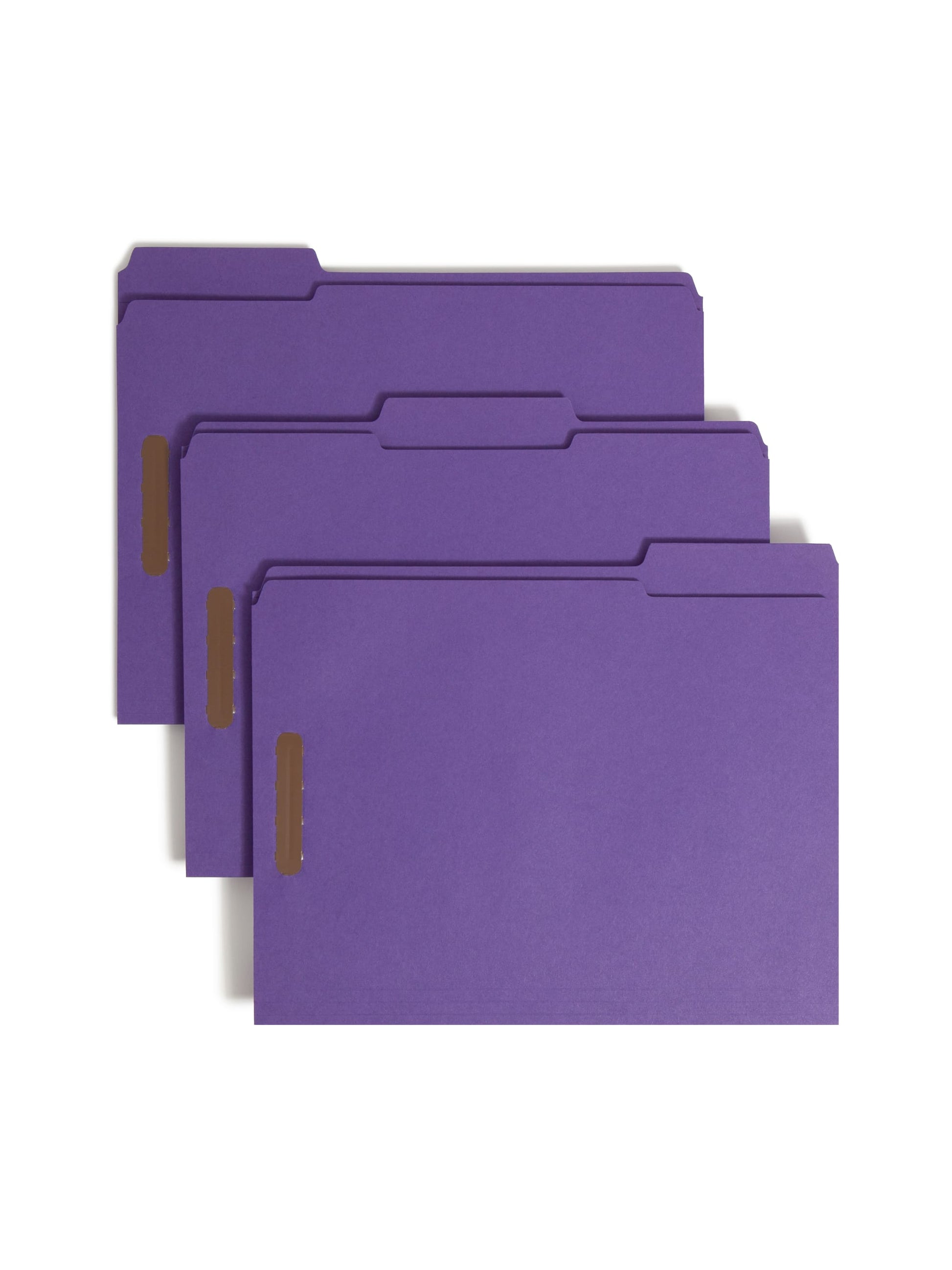 Reinforced Tab Fastener File Folders, 1/3-Cut Tab, 2 FastenersReinforced Tab Fastener File Folders, 1/3 Cut, Purple, Letter, Purple, Letter Size, Set of 50, 086486130400