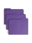 Reinforced Tab Fastener File Folders, 1/3-Cut Tab, 2 FastenersReinforced Tab Fastener File Folders, 1/3 Cut, Purple, Letter, Purple, Letter Size, Set of 50, 086486130400