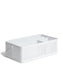 Perf Metal Desktop Caddy, Modern Perforated, White, White, Set of 1, 843463157207