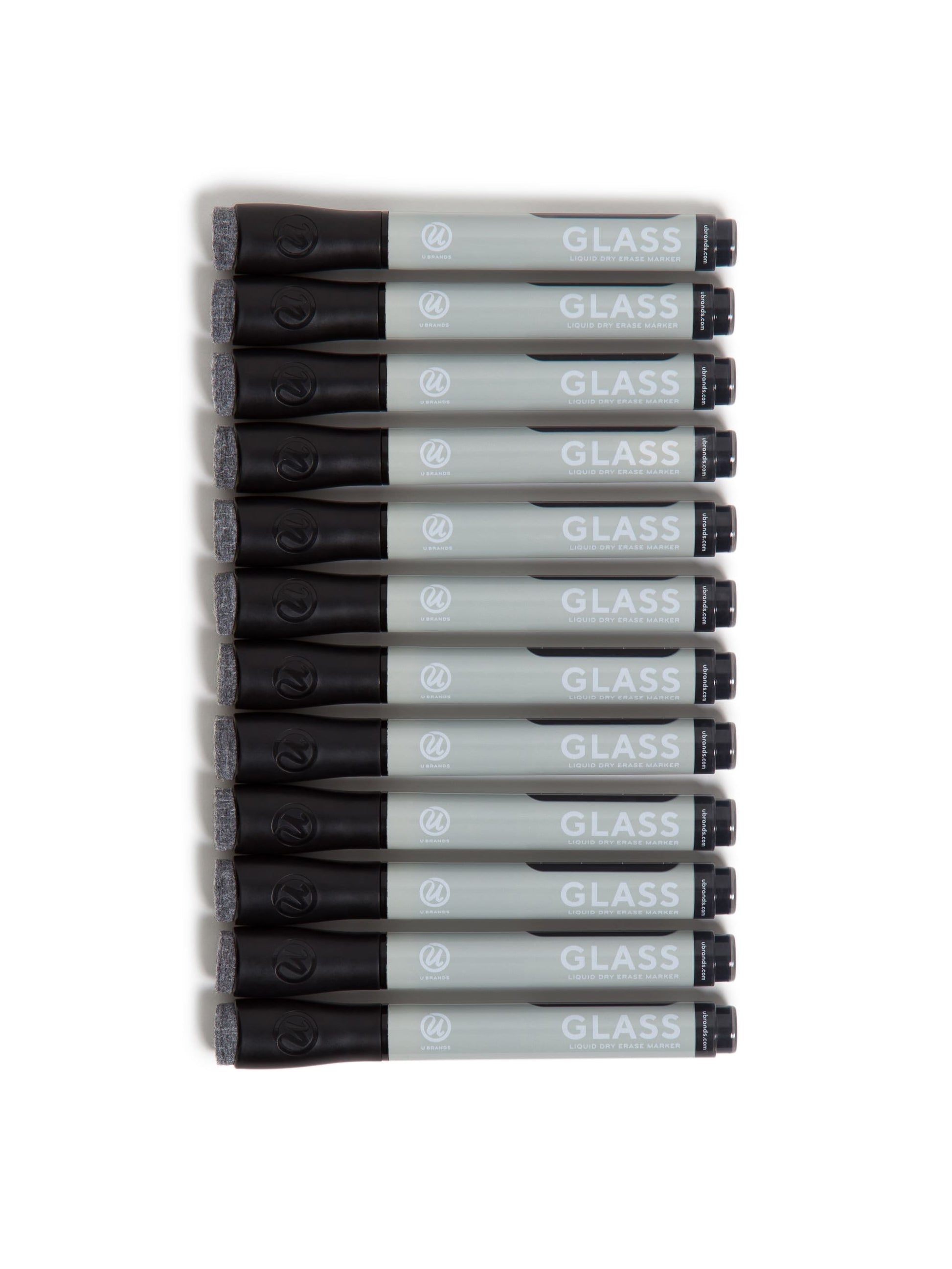 Bullet Tip Liquid Chalk Dry Erase Markers, Black, 1.45" x 5.94" x 4.1", Black, 1.45" X 5.94" X 4.1" Size, Set of 12, 843463139449