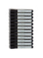 Bullet Tip Liquid Chalk Dry Erase Markers, Black, 1.45" x 5.94" x 4.1", Black, 1.45" X 5.94" X 4.1" Size, Set of 12, 843463139449