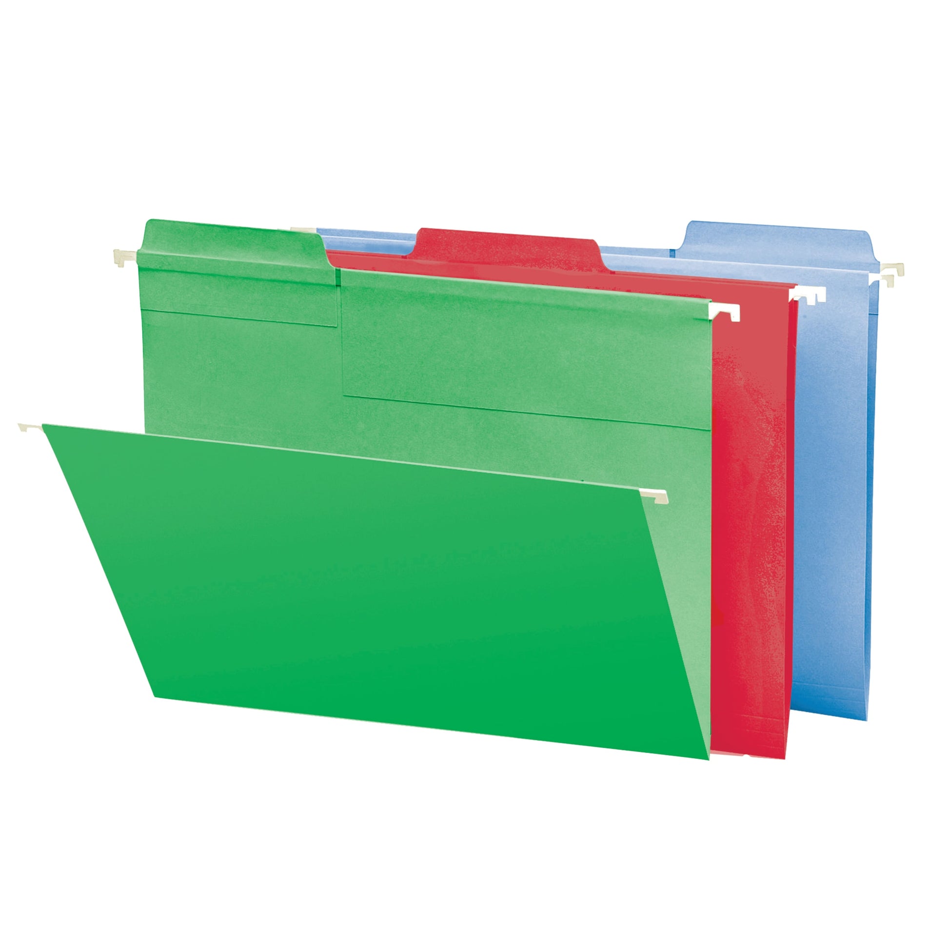 FasTab® Hanging File Folders, 1/3-Cut Tab, Assorted Colors Color, Legal Size, Set of 1, 086486641531