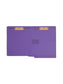 WaterShed® CutLess® End Tab Fastener File Folders, Straight-Cut Tab, Purple Color, Letter Size, 086486255509