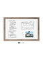 Rustic Frame Dry Erase Board, Brown, White, 35" x 23", 3 x 4, White, 35" X 23" Size, Set of 1, 843463148908