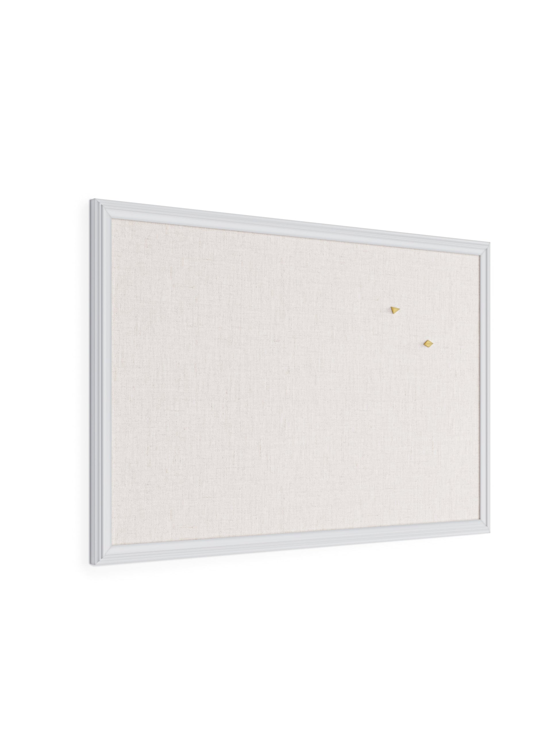 Decor Frame Linen Bulletin Board, White, Brown, 30" x 20", 3 x 2, Brown, 30" X 20" Size, Set of 1, 817894020744