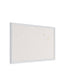 Decor Frame Linen Bulletin Board, White, Brown, 30" x 20", 3 x 2, Brown, 30" X 20" Size, Set of 1, 817894020744