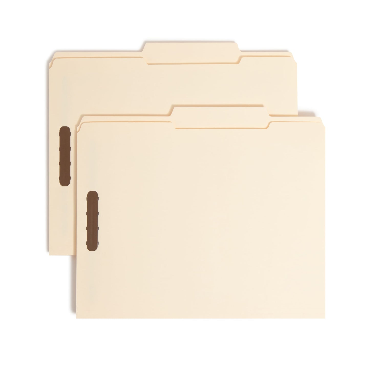 Reinforced Tab Fastener File Folders, 2/5-Cut Right of Center Tab, Manila Color, Letter Size, Set of 50, 086486145800