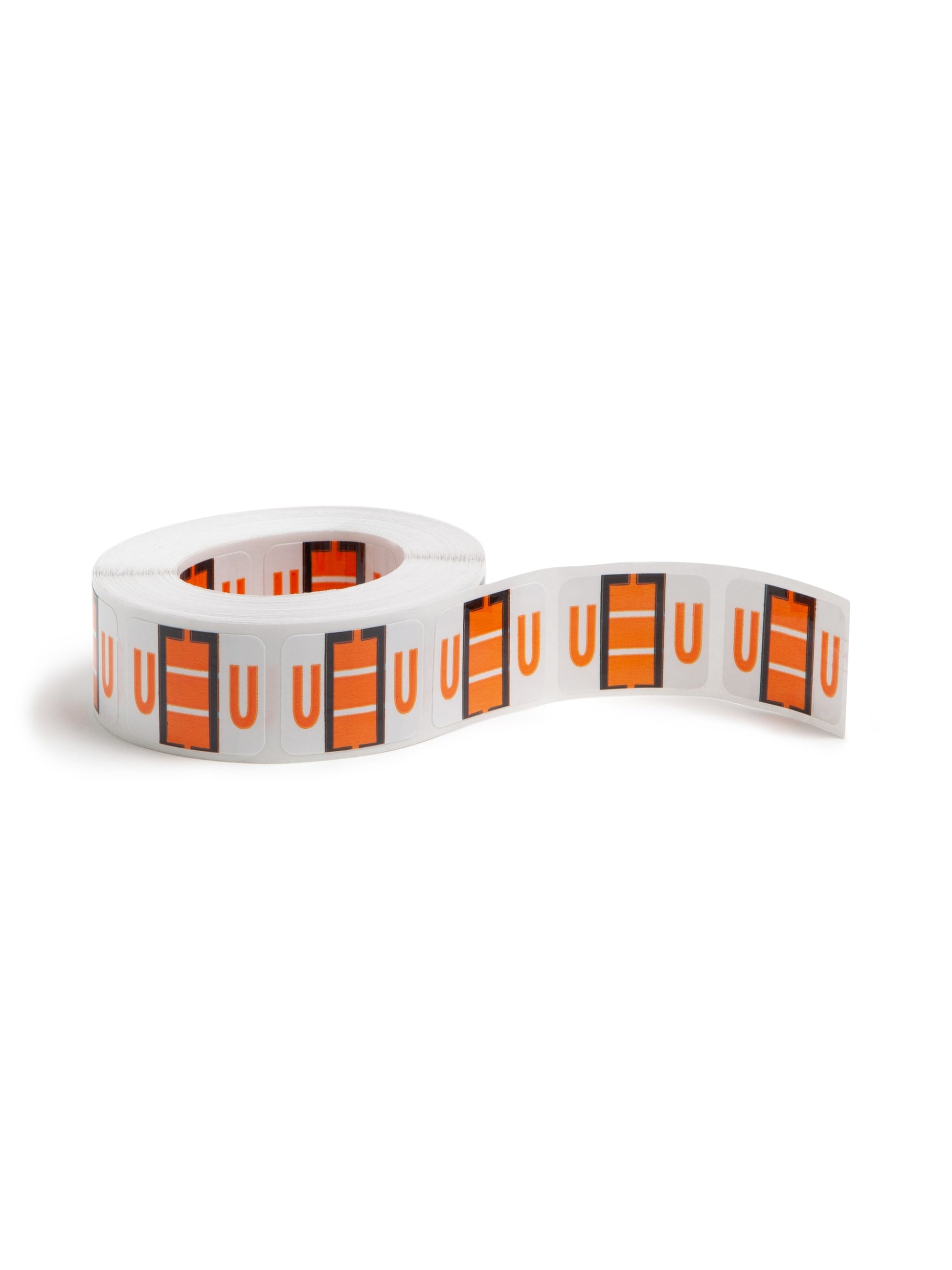 BCCR Bar Style Color-Coded Alphabetic Labels, A-Z Rolls, Light Orange Color, 1-1/4" X 1" Size, Set of 1, 086486670913