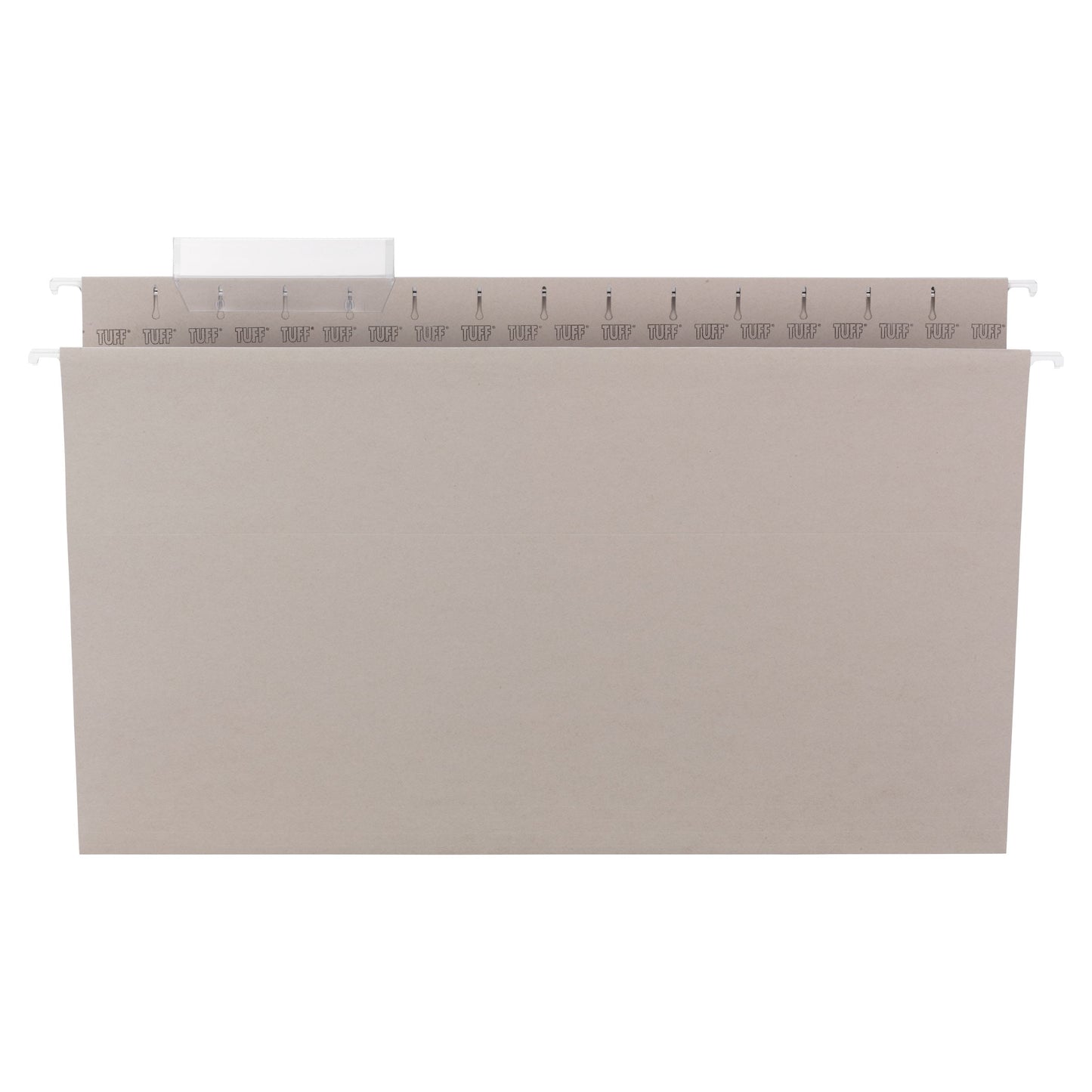 TUFF® Hanging File Folders with Easy Slide® Tabs, Gray Color, Legal Size, Set of 1, 086486640930