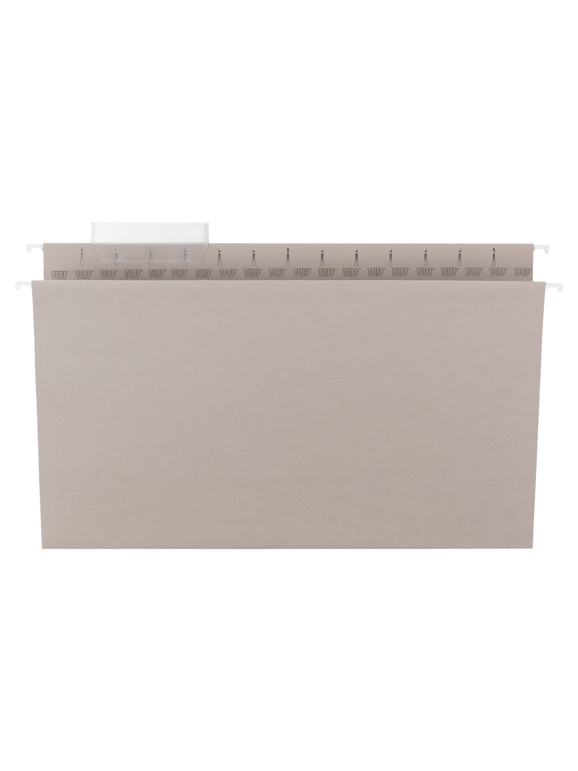 TUFF® Hanging File Folders with Easy Slide® Tabs, Gray Color, Legal Size, Set of 18, 086486640930