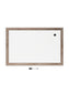 Rustic Frame Dry Erase Board, Brown, White, 35" x 23", 3 x 4, White, 35" X 23" Size, Set of 1, 843463148908