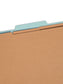 SafeSHIELD® Pressboard Classification File Folders, 3 Dividers, 3 inch Expansion, 2/5-Cut Tab, Blue Color, Letter Size, Set of 10, 30086486140943