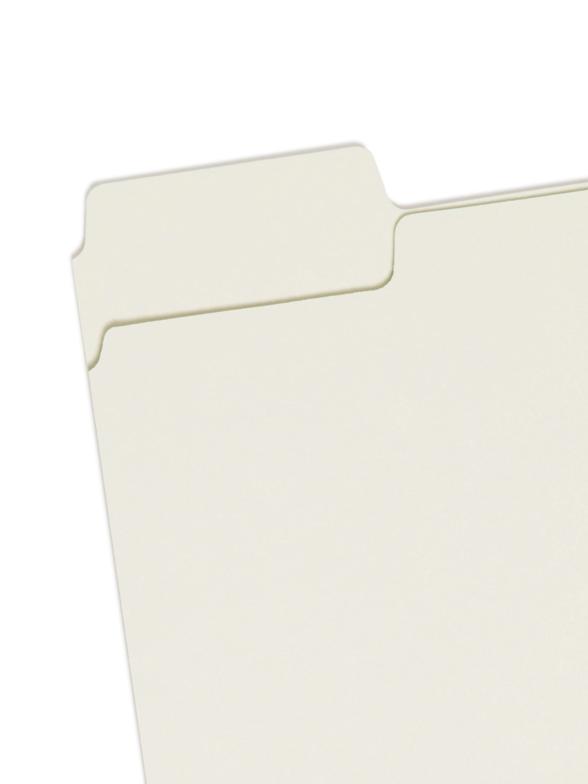 SuperTab® Pressboard Fastener File Folders, Gray/Green Color, Letter Size, Set of 25, 086486149815