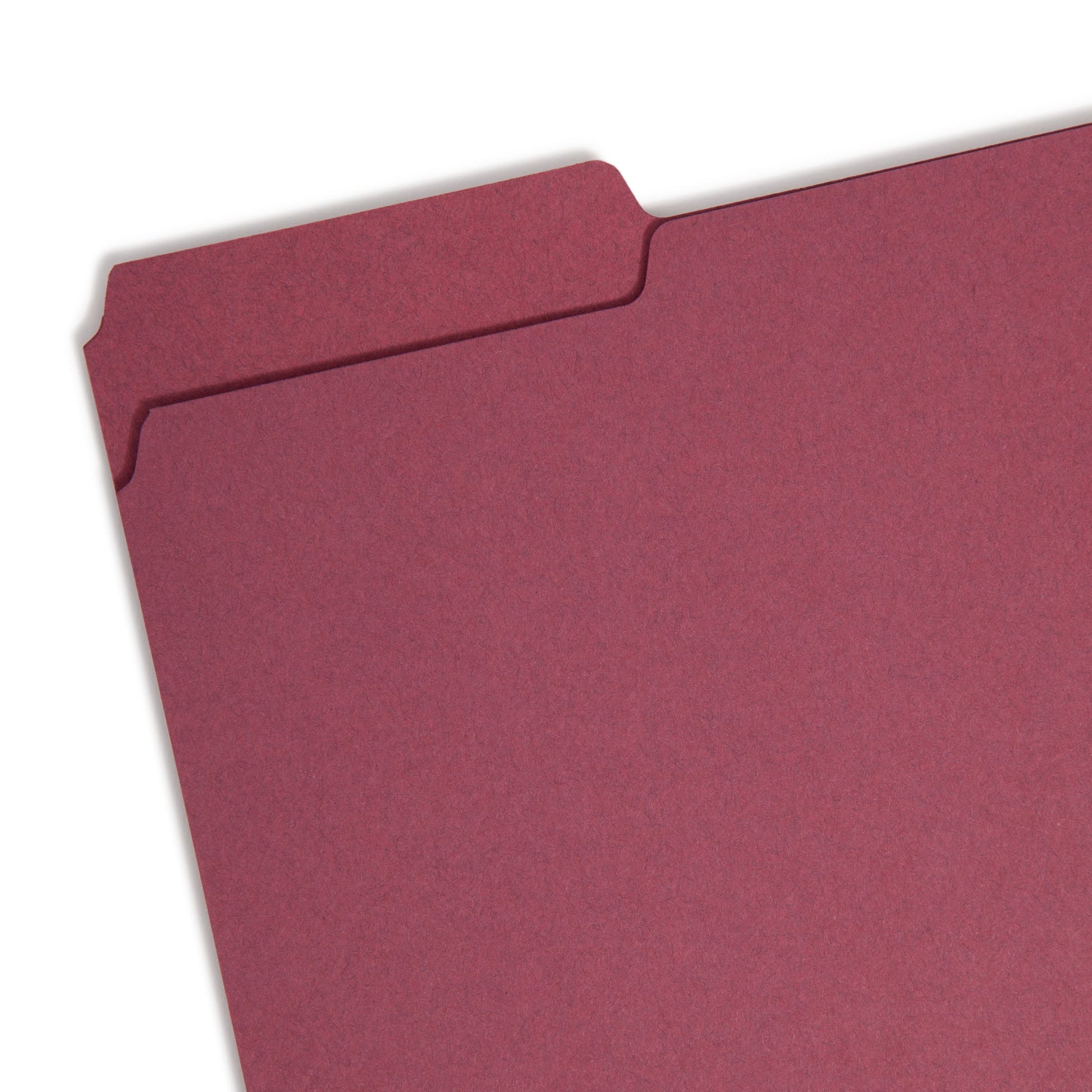 Interior File Folders, Maroon Color, Letter Size, Set of 100, 086486102759