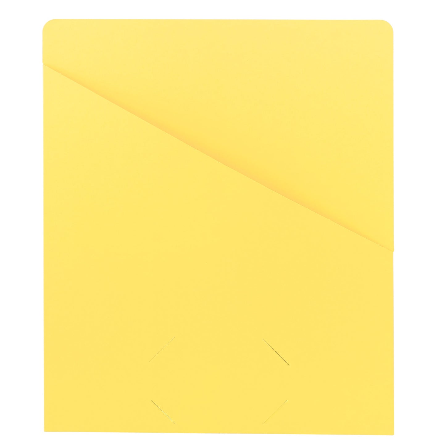 Organized Up® Slash Jackets, Flat-No Expansion, Yellow Color, Letter Size, Set of 25, 086486754347