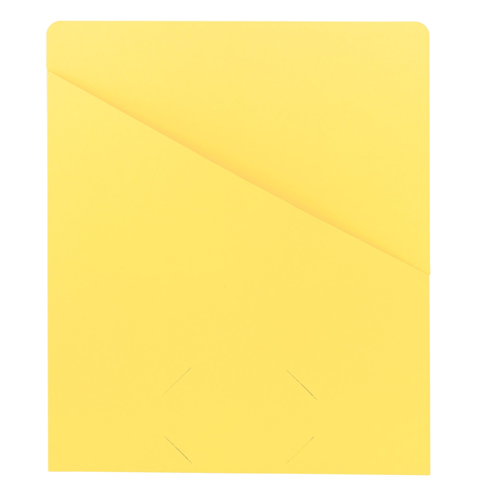 Organized Up® Slash Jackets, Flat-No Expansion, Yellow Color, Letter Size, Set of 25, 086486754347