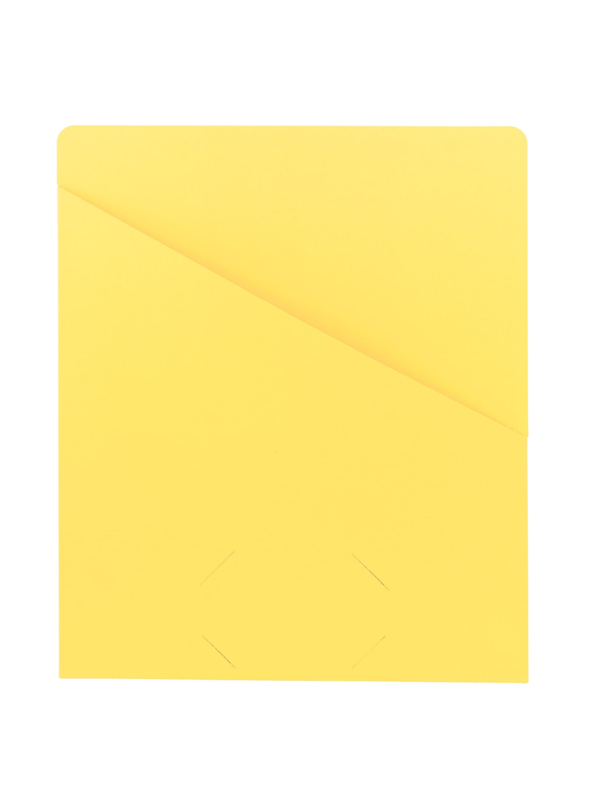 Organized Up® Slash Jackets, Flat-No Expansion, Yellow Color, Letter Size, Set of 25, 086486754347