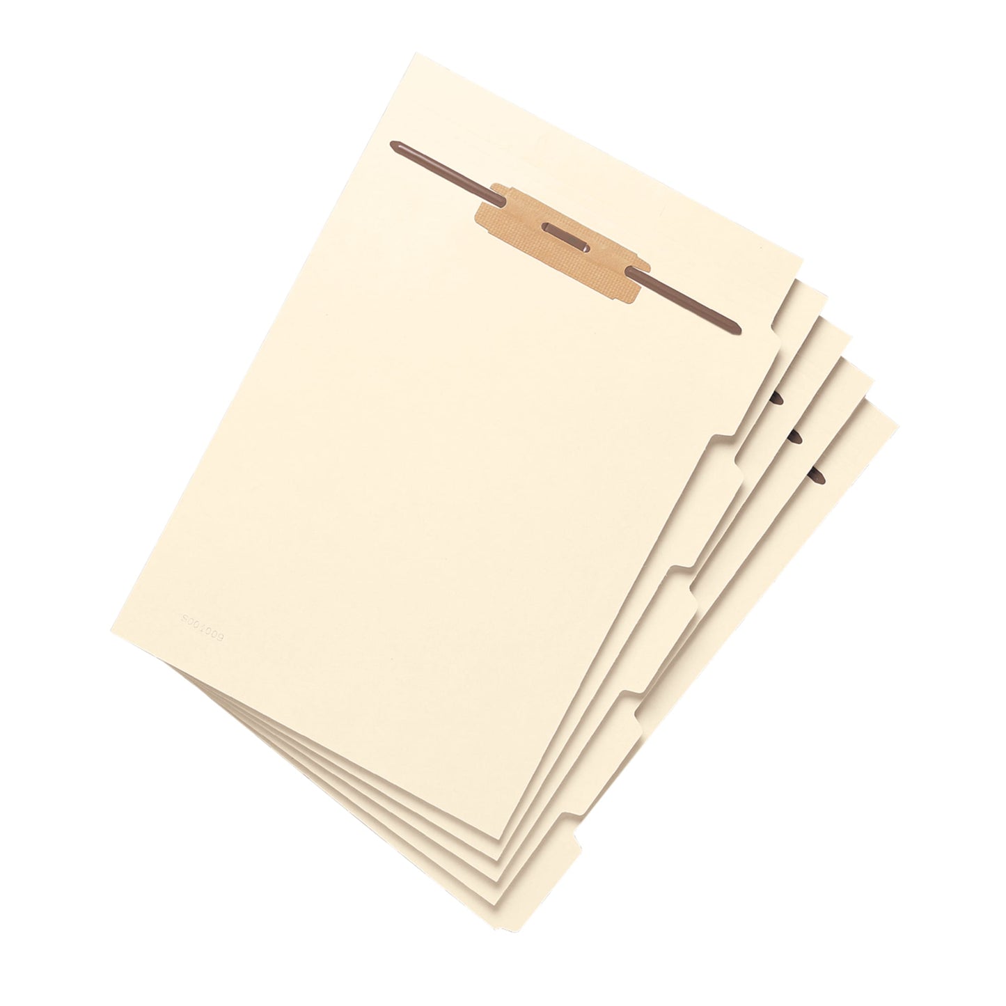 Folder Dividers with Fasteners, Side Tab, Manila Color, Letter Size, Set of 50, 086486356053