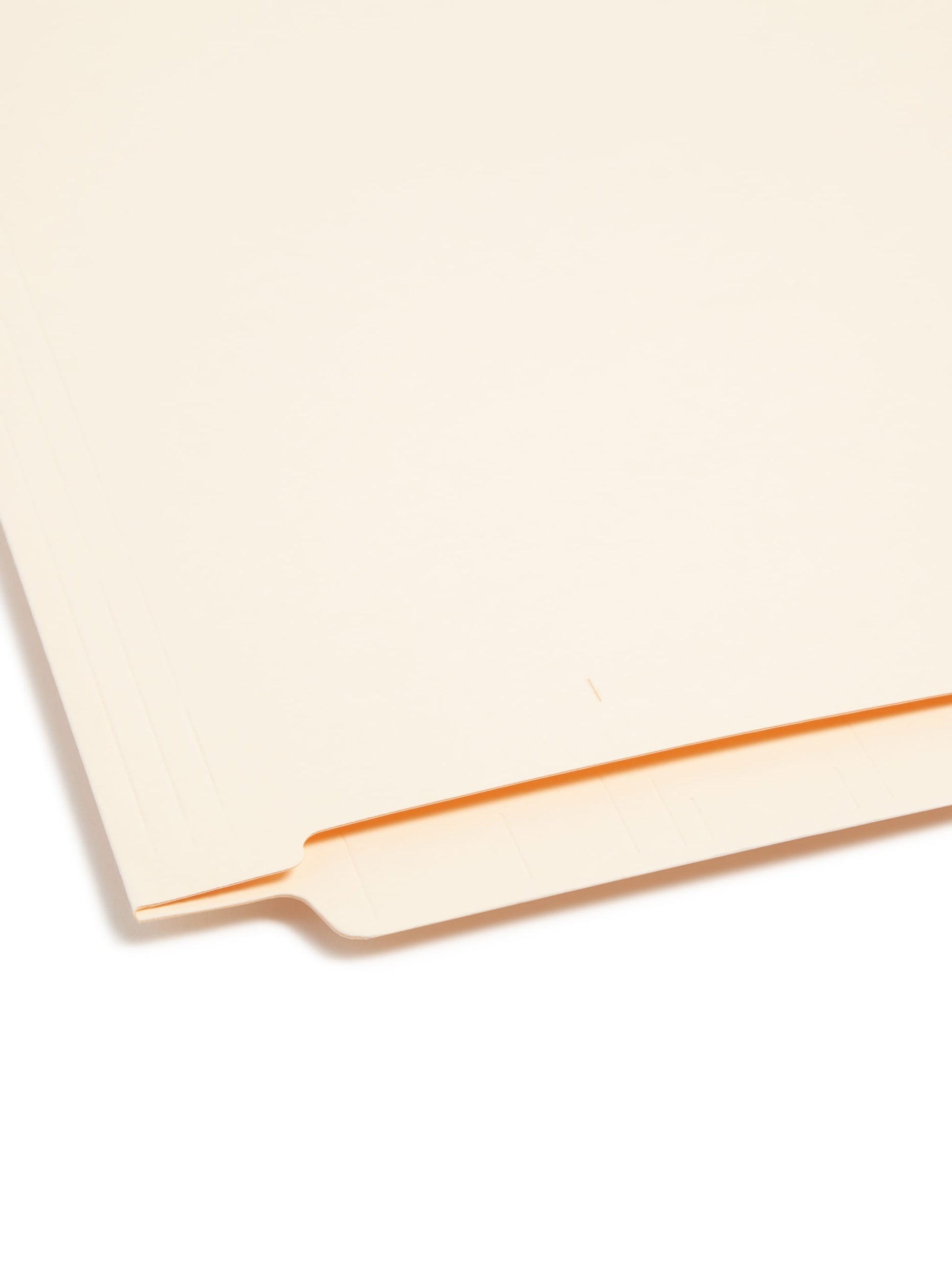 Shelf-Master® Reinforced Tab End Tab File Folders, Straight-Cut Tab, Manila Color, Letter Size, Set of 50, 086486242103